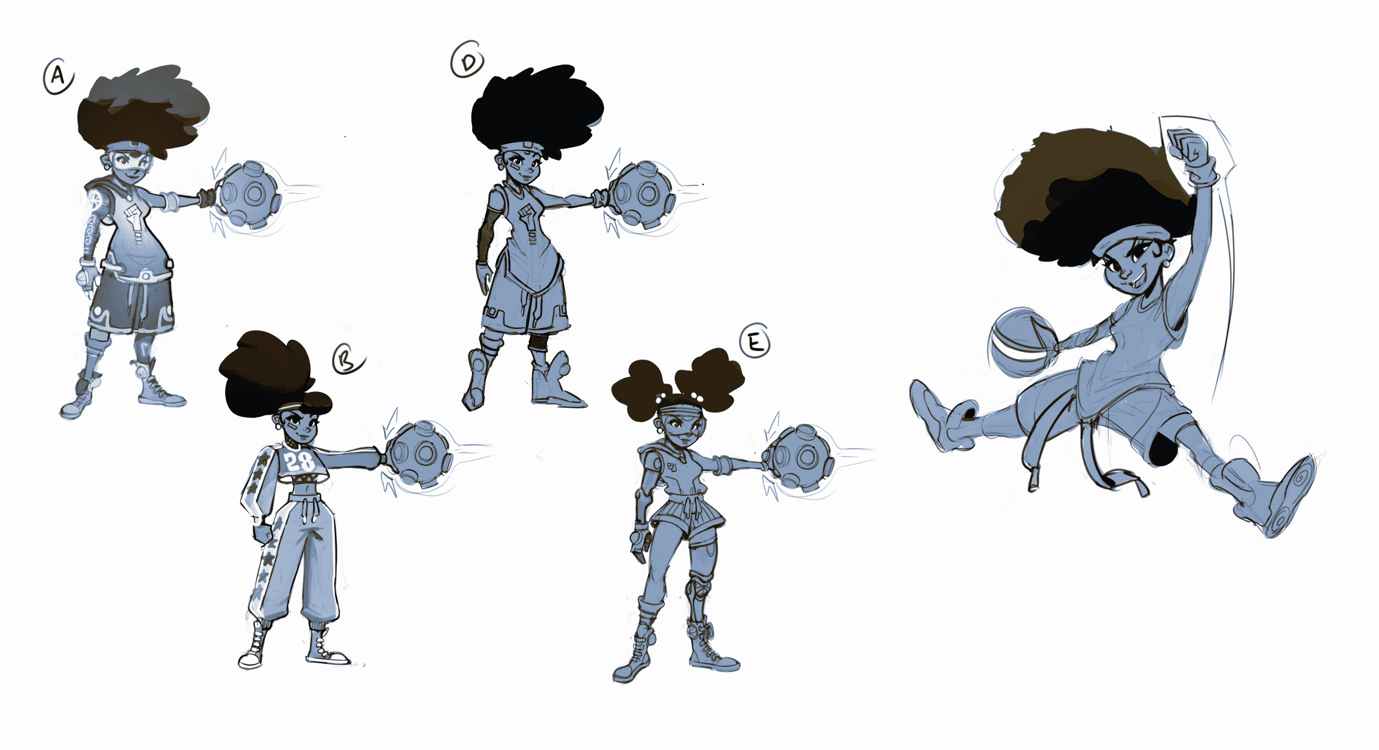 sketches and previous concepts