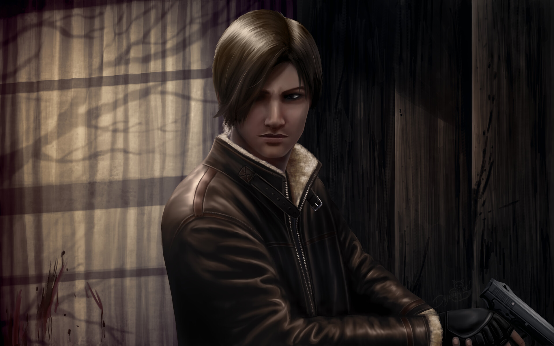 leon s kennedy leather jacket