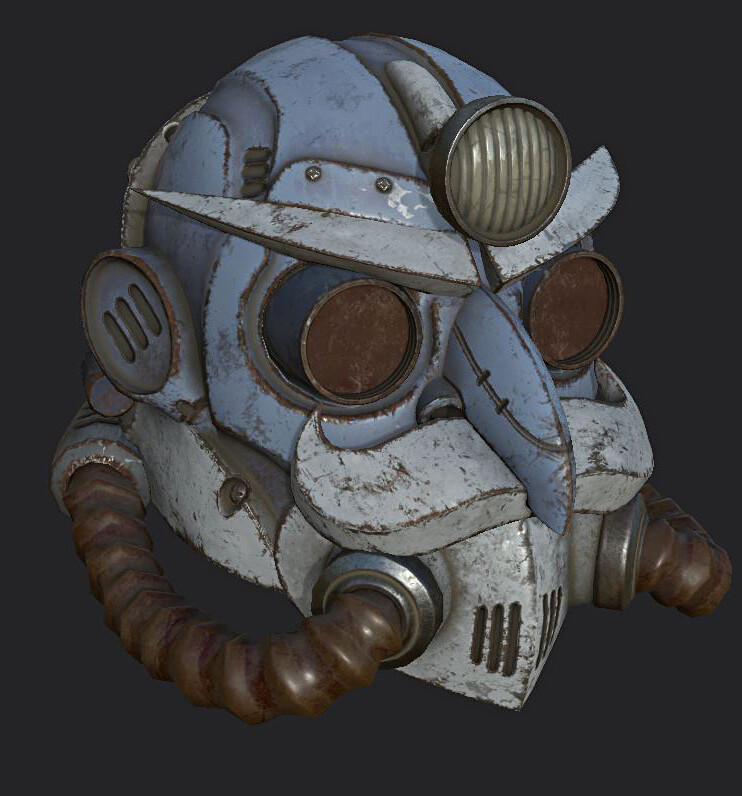 ArtStation Father Winter Power Armor Helmet for Fallout 76