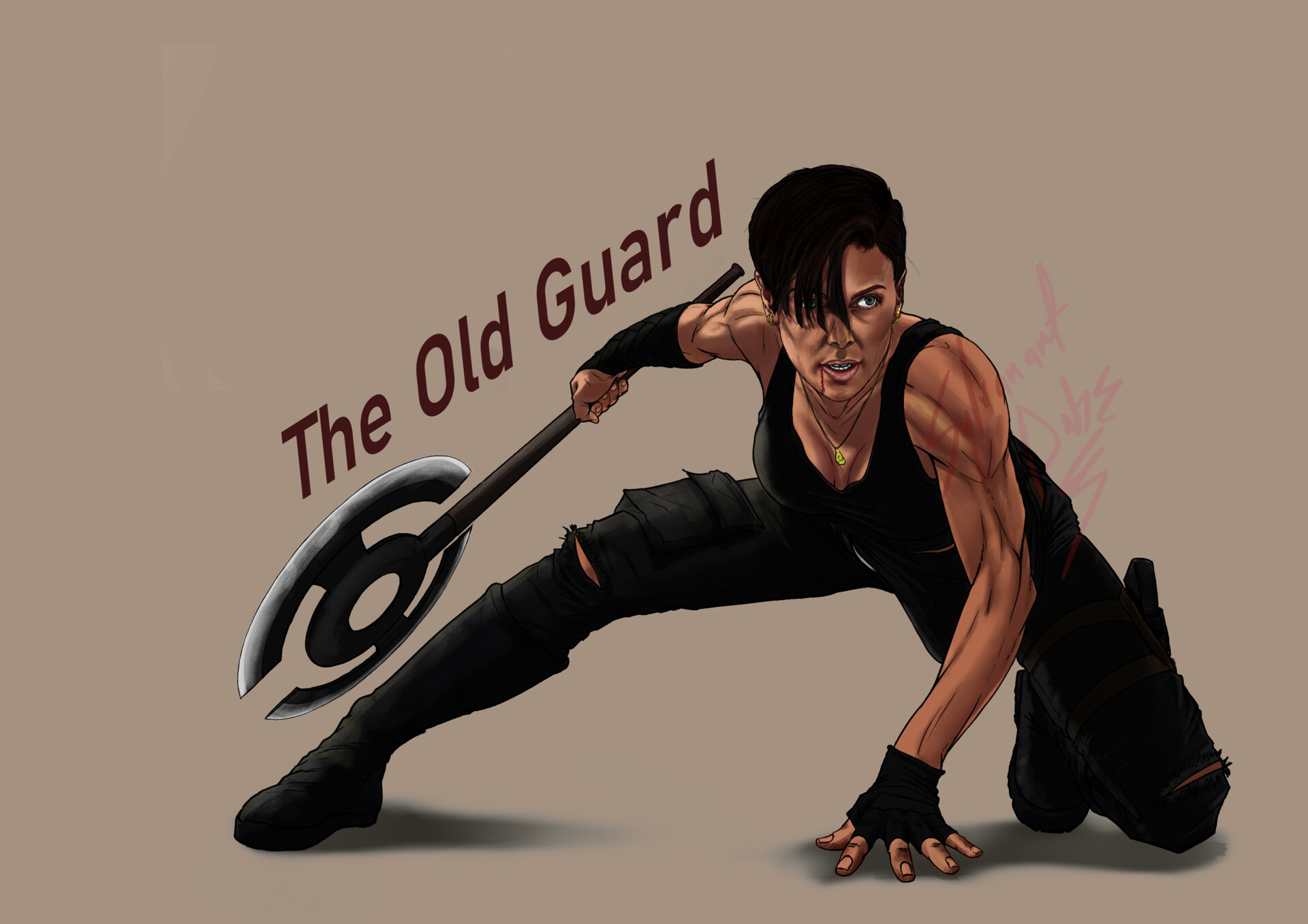 ArtStation Andy from The Old Guard