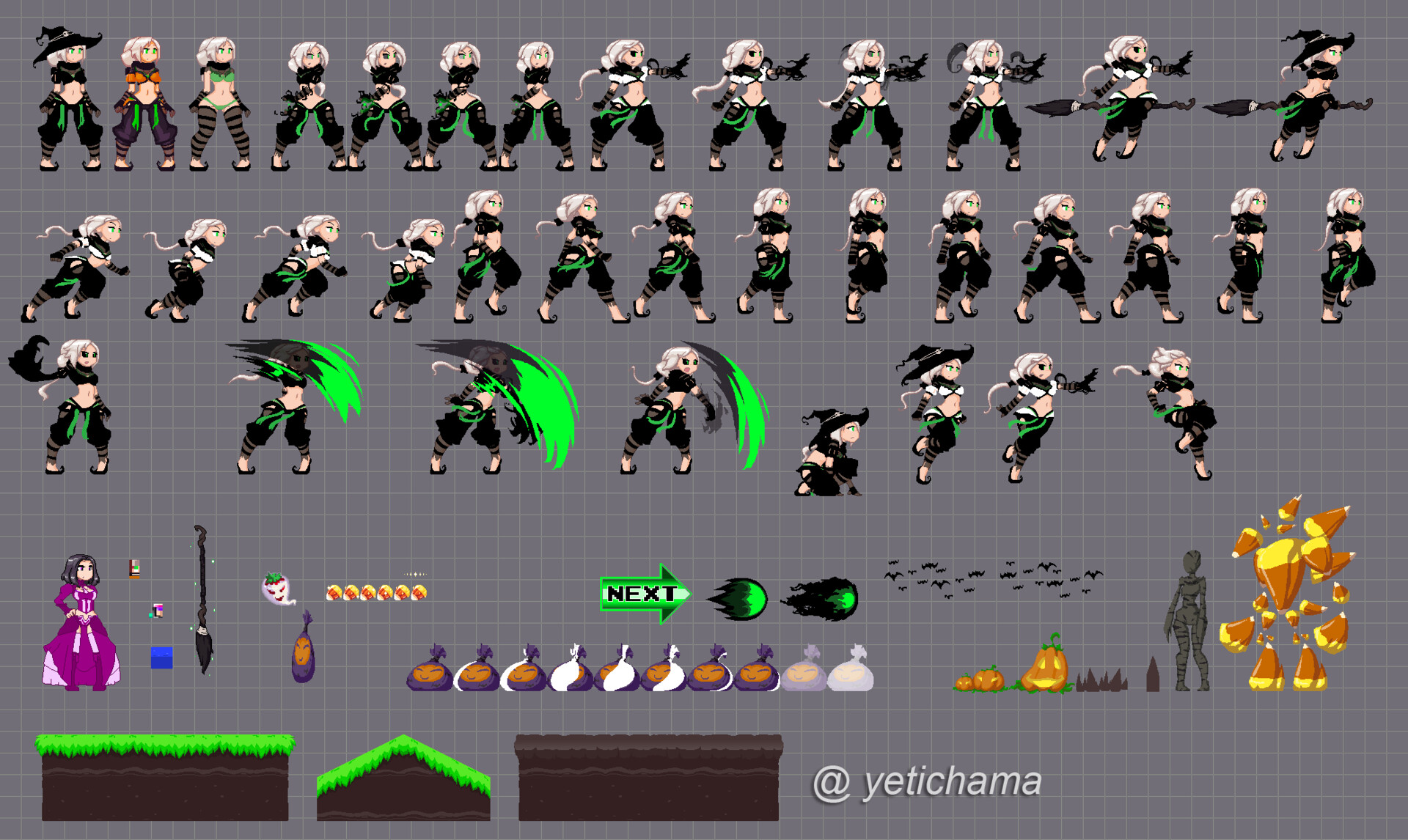 Platform Game Sprite
 ArtStation Gw2 Isa platformer sprite sheet 2D