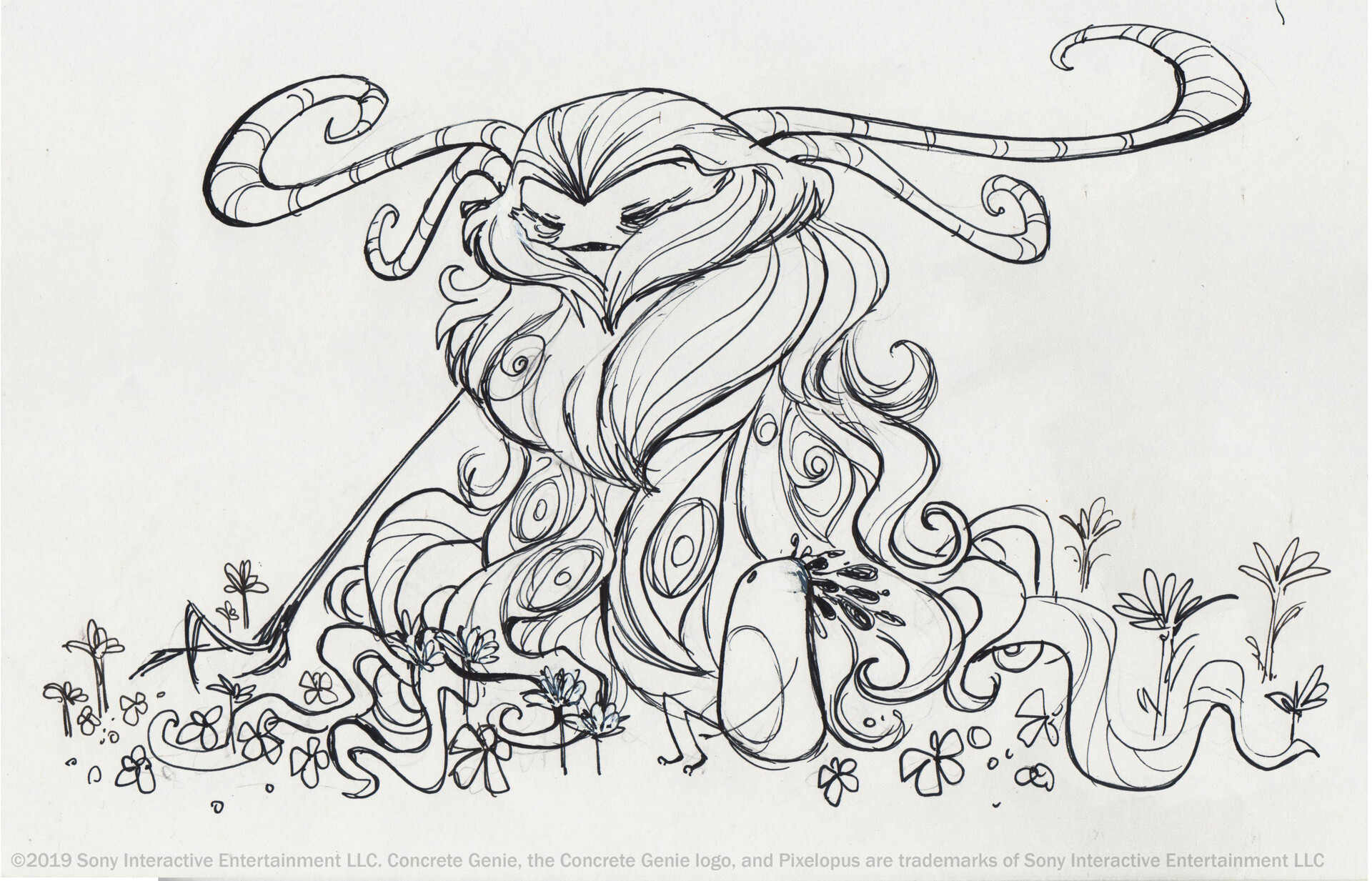 ArtStation Concrete Genie Luna + Splotch Concepts