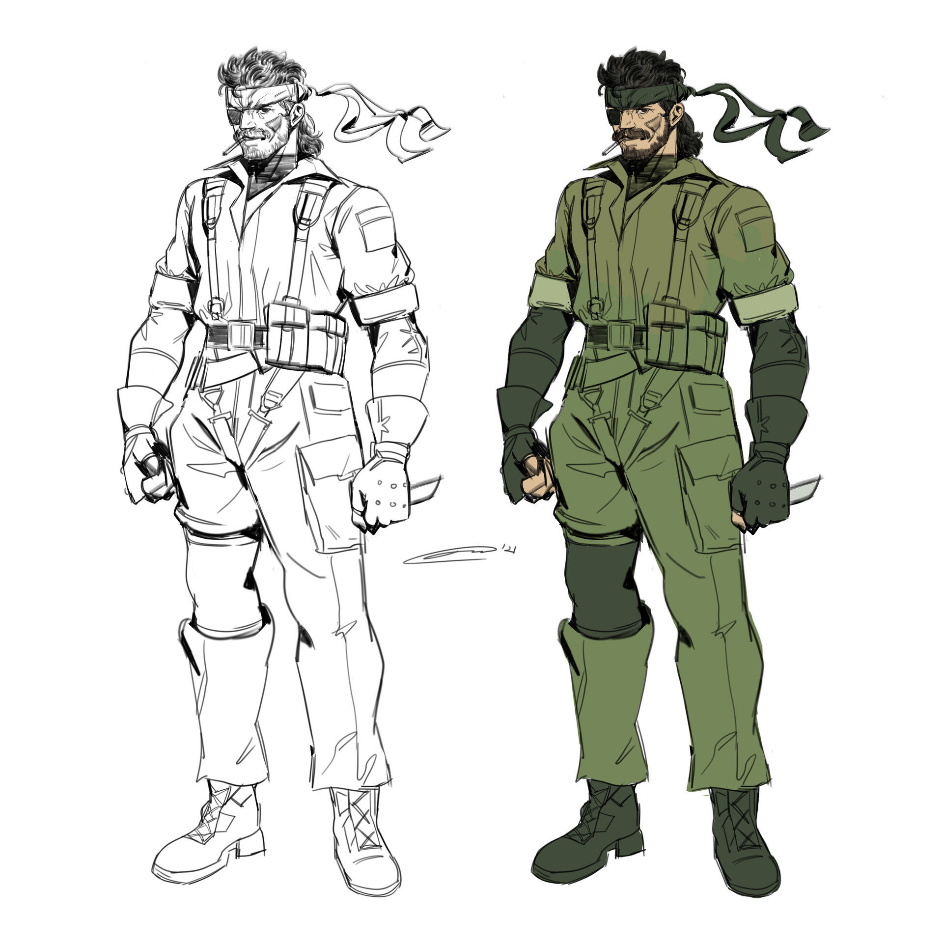 ArtStation - Naked Snake