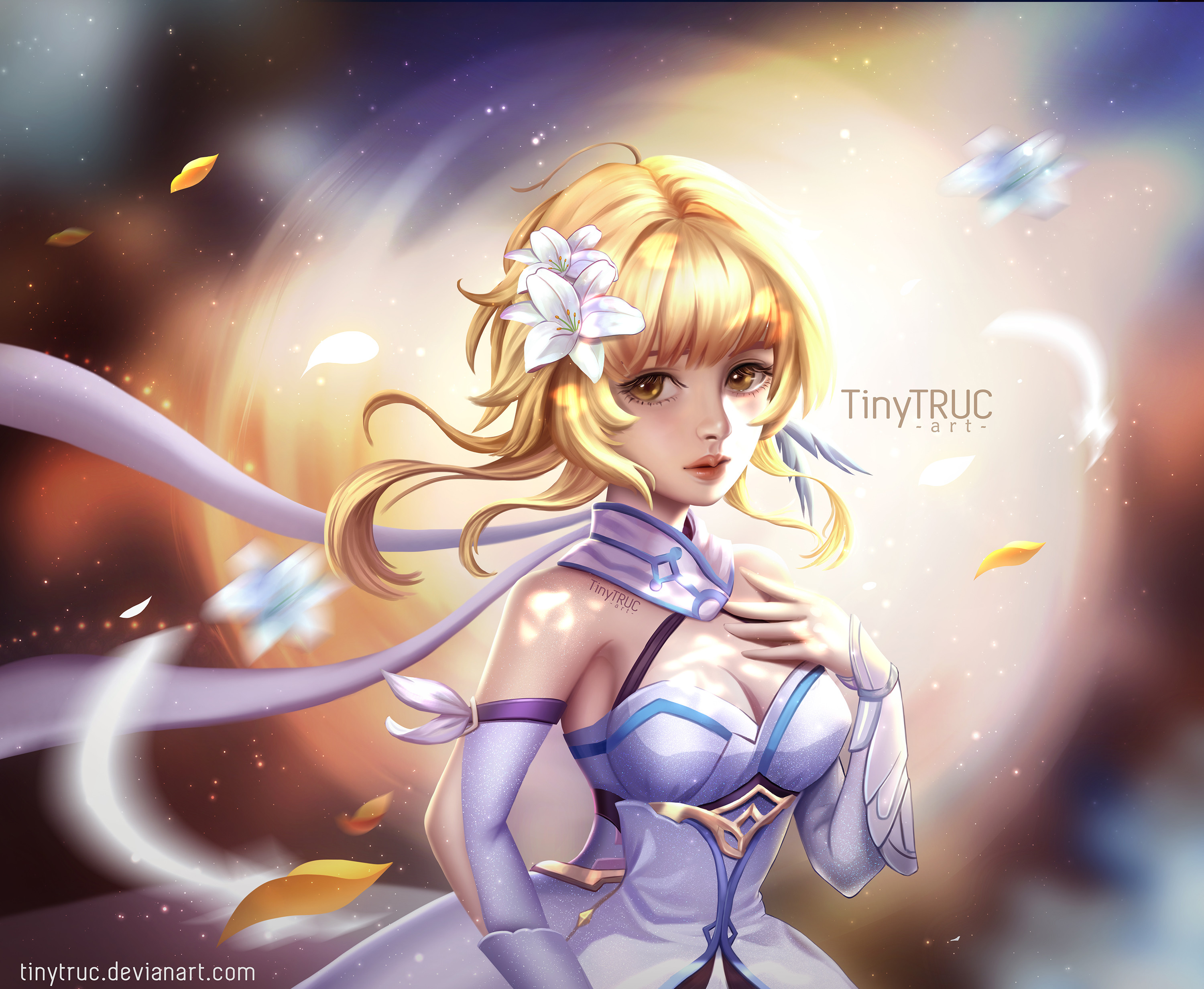 Artstation Lumine Genshin Impact Fan Art Tiny Truc