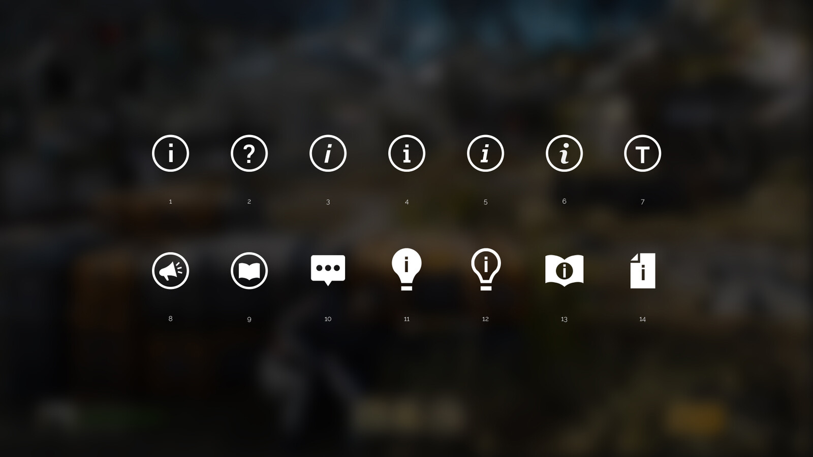 Exploration for tutorial icons