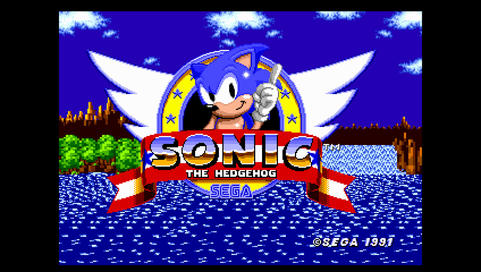 Sonic 1 title screen. Sonic 1 title screen. Sonic 1. Sonic exe. Sonic title card.
