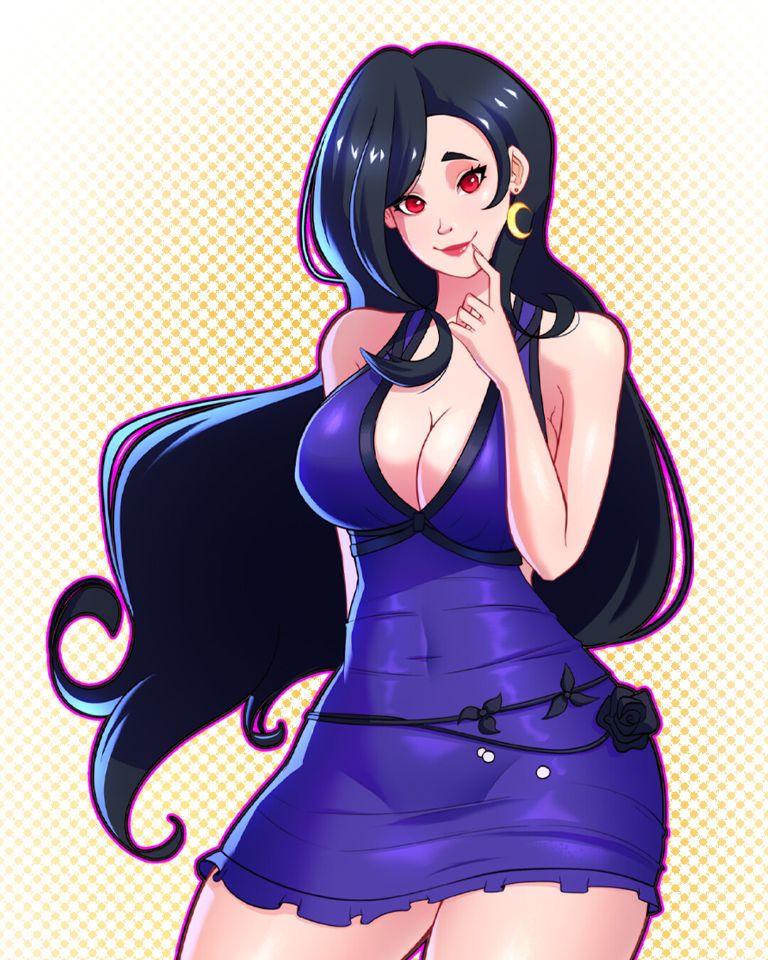 ArtStation - Blue Dress Tifa