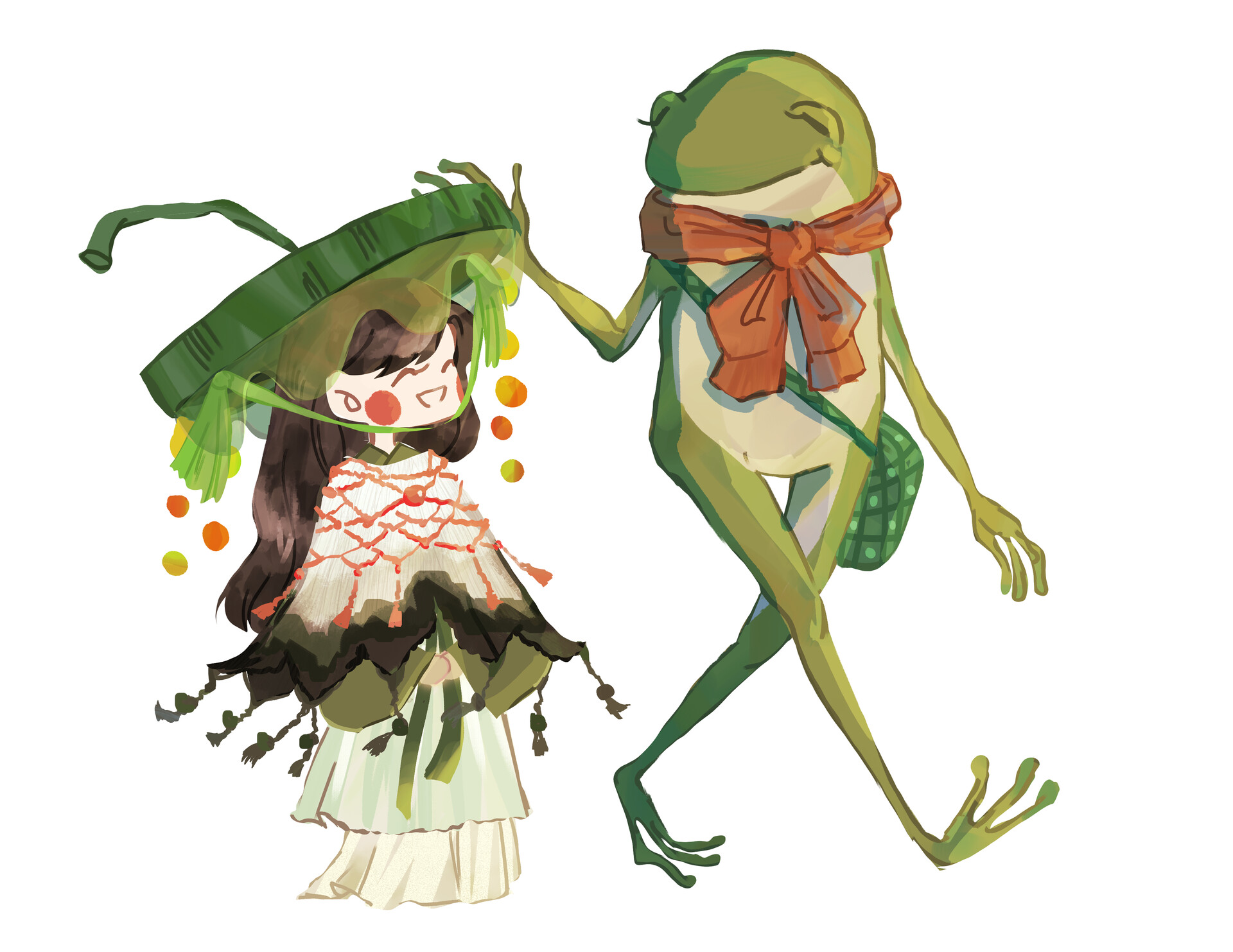 ArtStation - The Frog and Inky Cap Mushroom