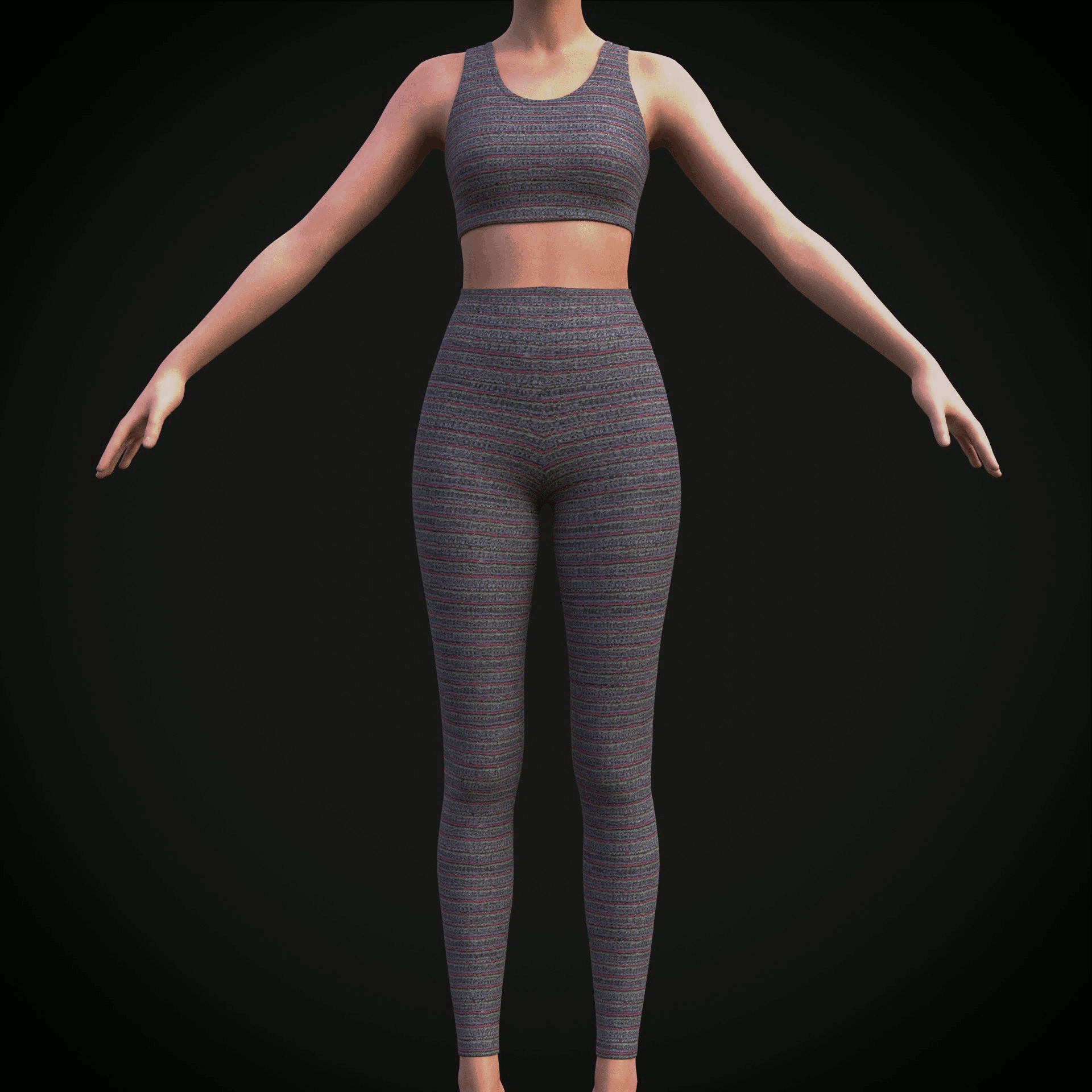 ArtStation - Female sport wear - 3D clothing