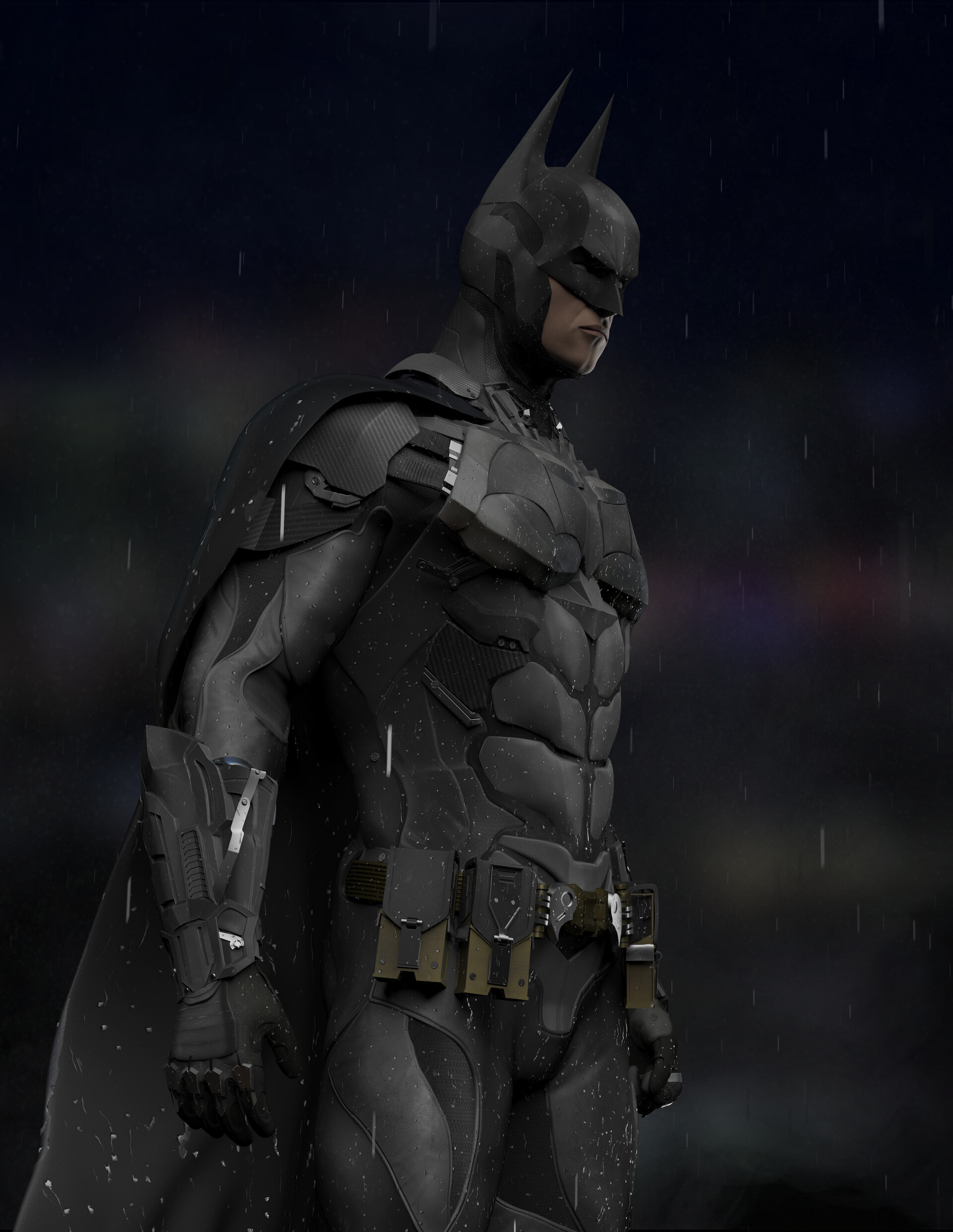 ArtStation - Batman Arkham Knight - Batsuit  Fanart