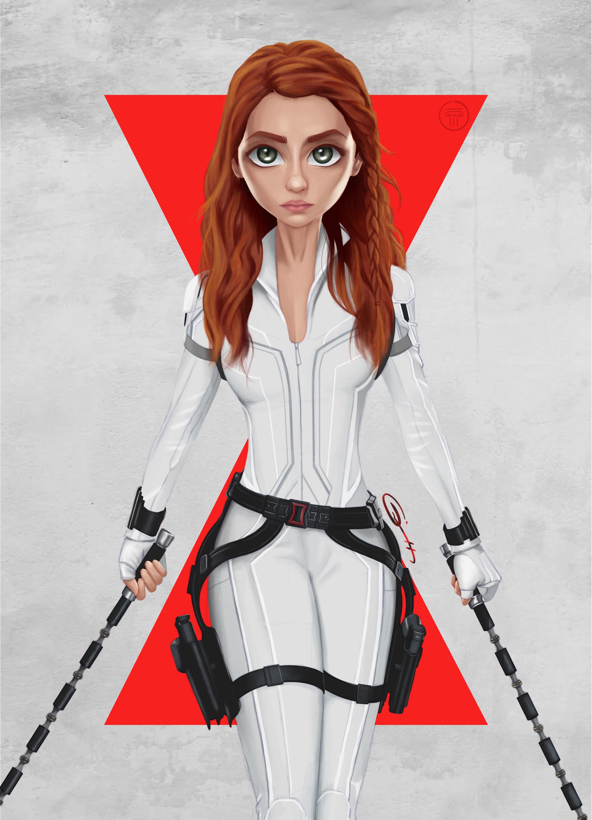 Black Widow Cartoon