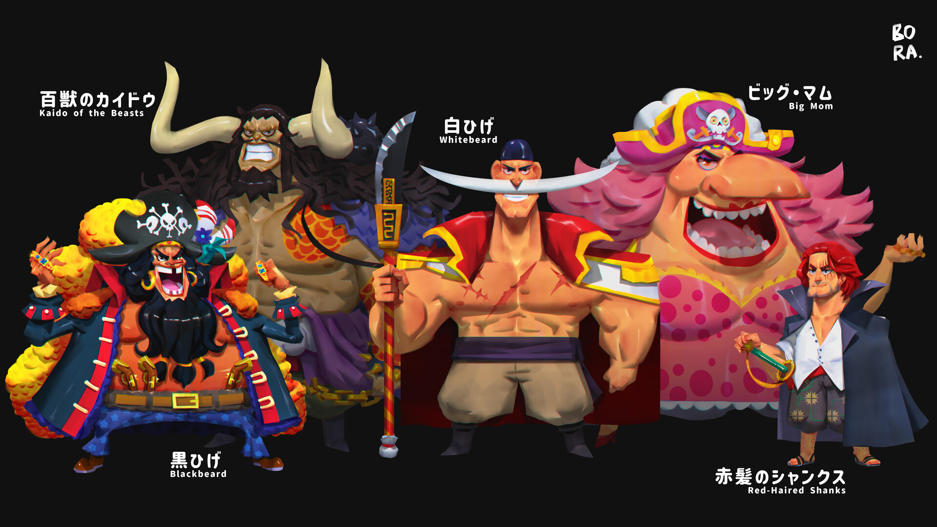 ArtStation - Sea Emperors of New World - One Piece