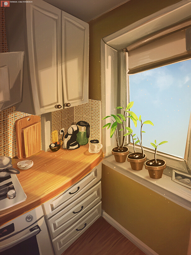 ArtStation - Morning kitchen