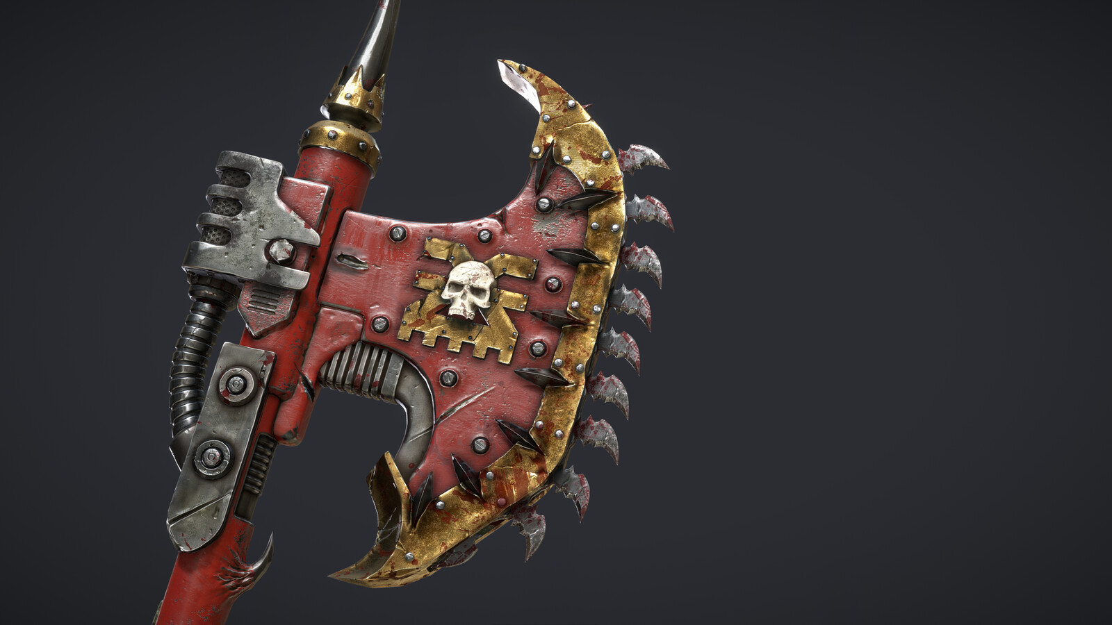 Björn Gyltman - Warhammer 40k Chaos space marine chainaxe