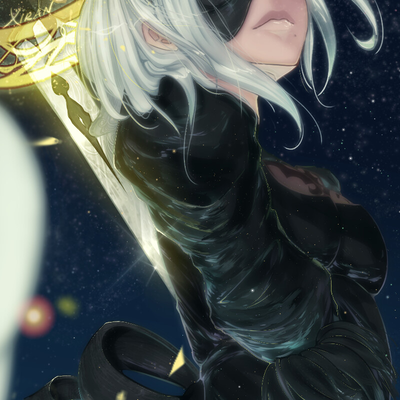 NieR Automata - 2B - Memories of Pure Light Poster