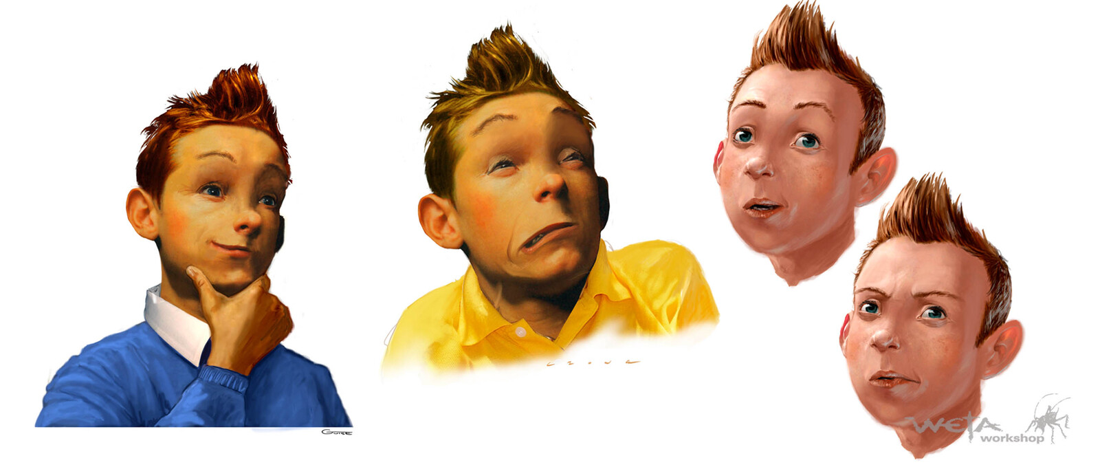 Tintin Expressions - Artist: Chris Guise and Stephen Crowe