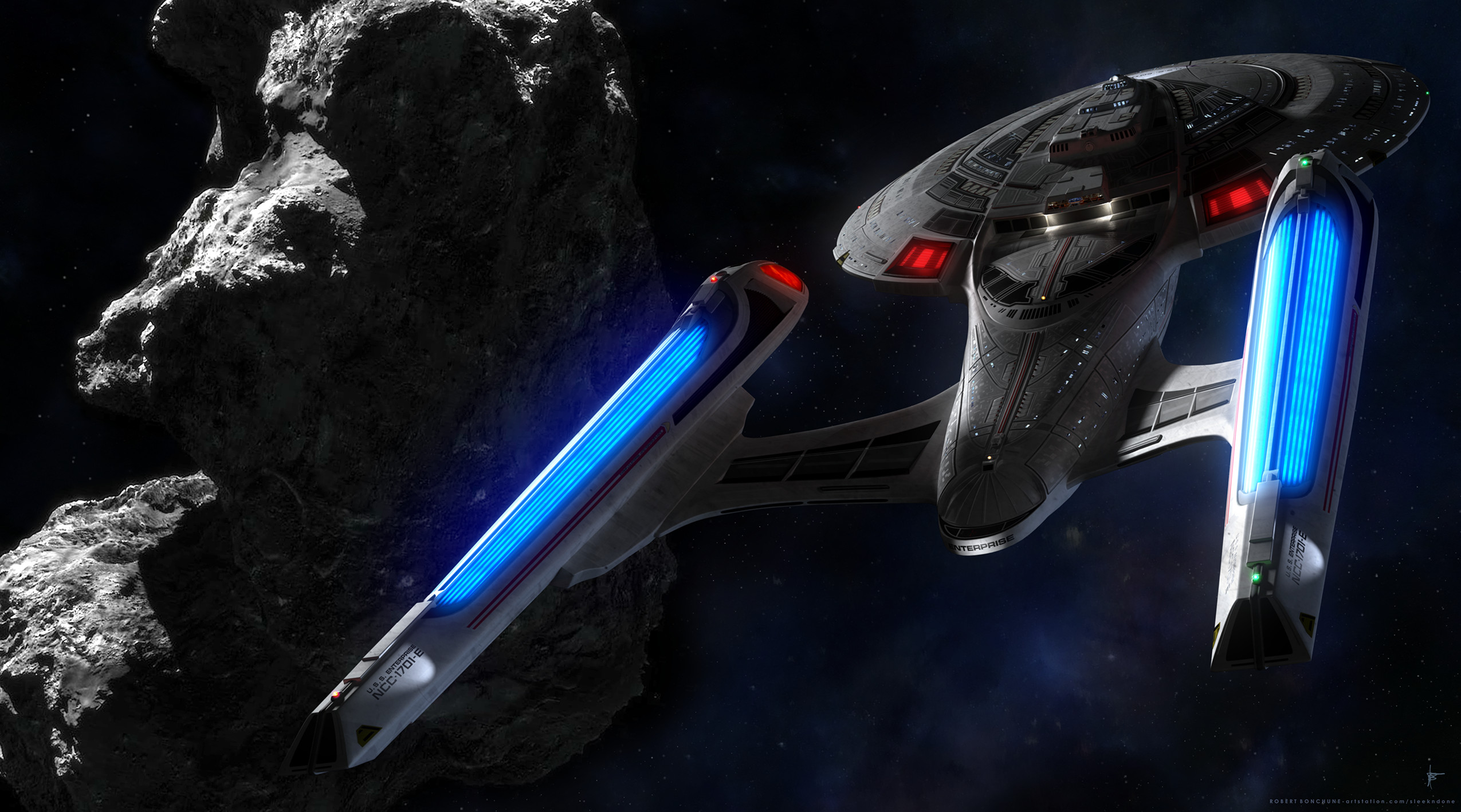 ArtStation - U.S.S. Enterprise NCC-1701-E - Star Trek TNG Films