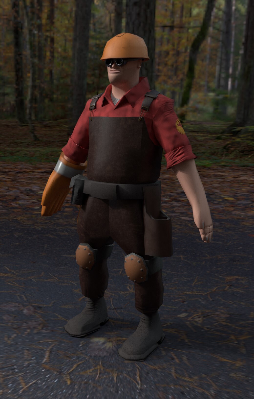 Artstation tf2 engineer low poly