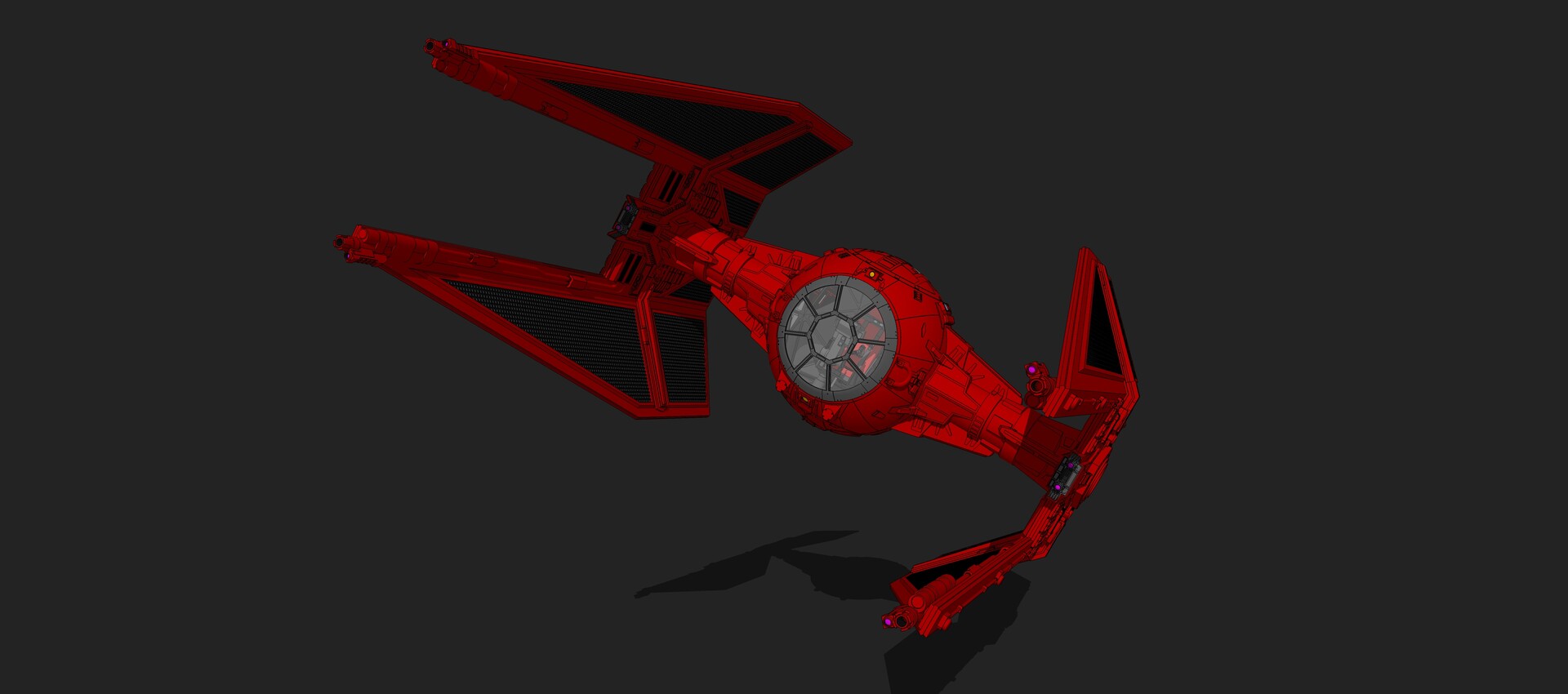 ArtStation TIE Interceptor-Red Guard Squadron Study