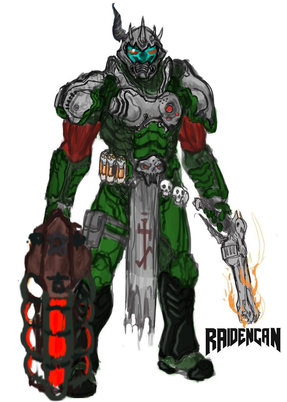 Raidencan - Aydın Can - Fallen Demonic Reaver Concept art