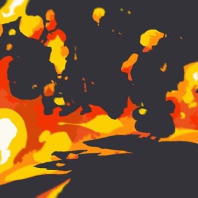ArtStation - 2D特效作画/ 2DFX0090718-flame