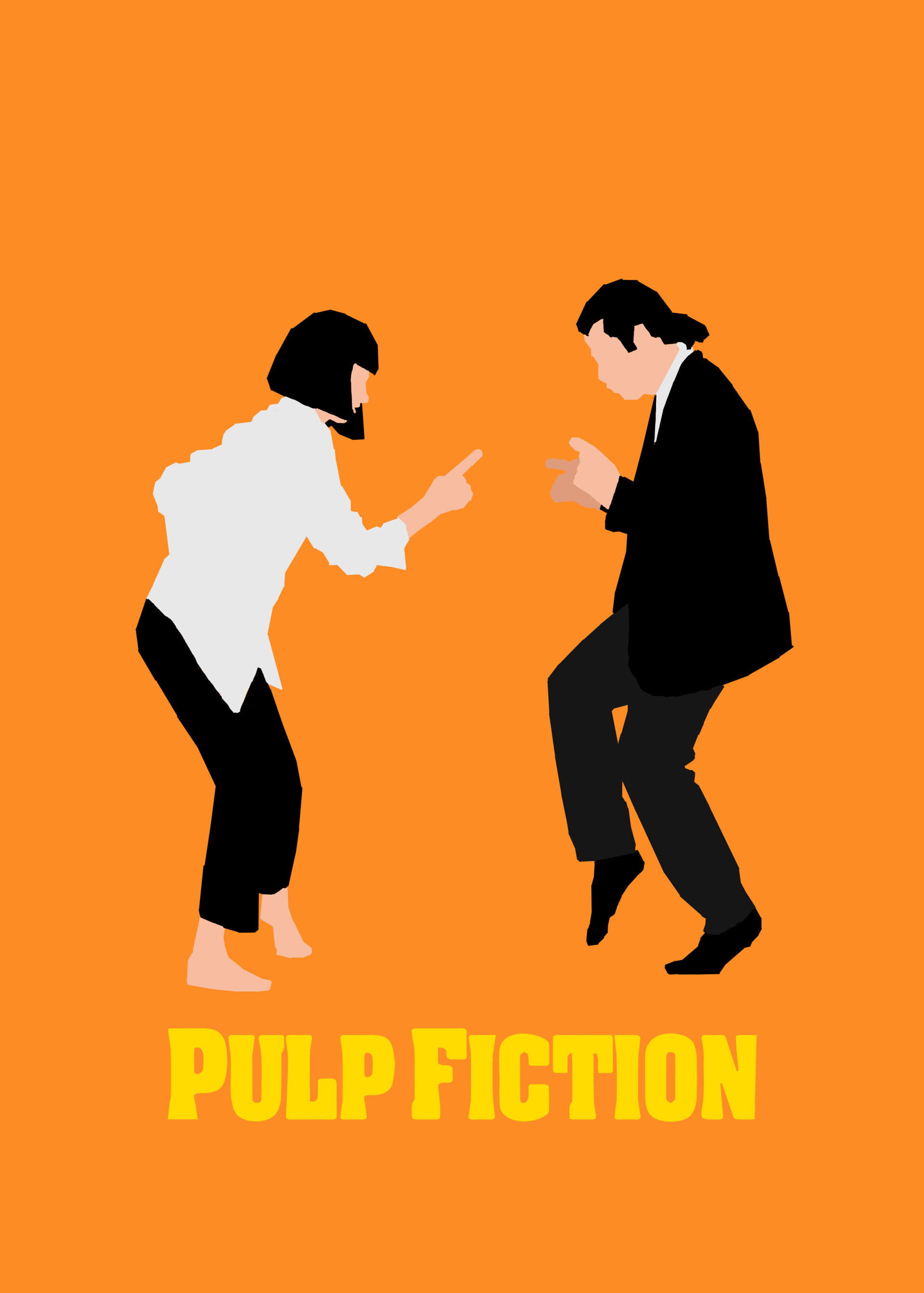 ArtStation - Pulp Fiction - minimalist poster
