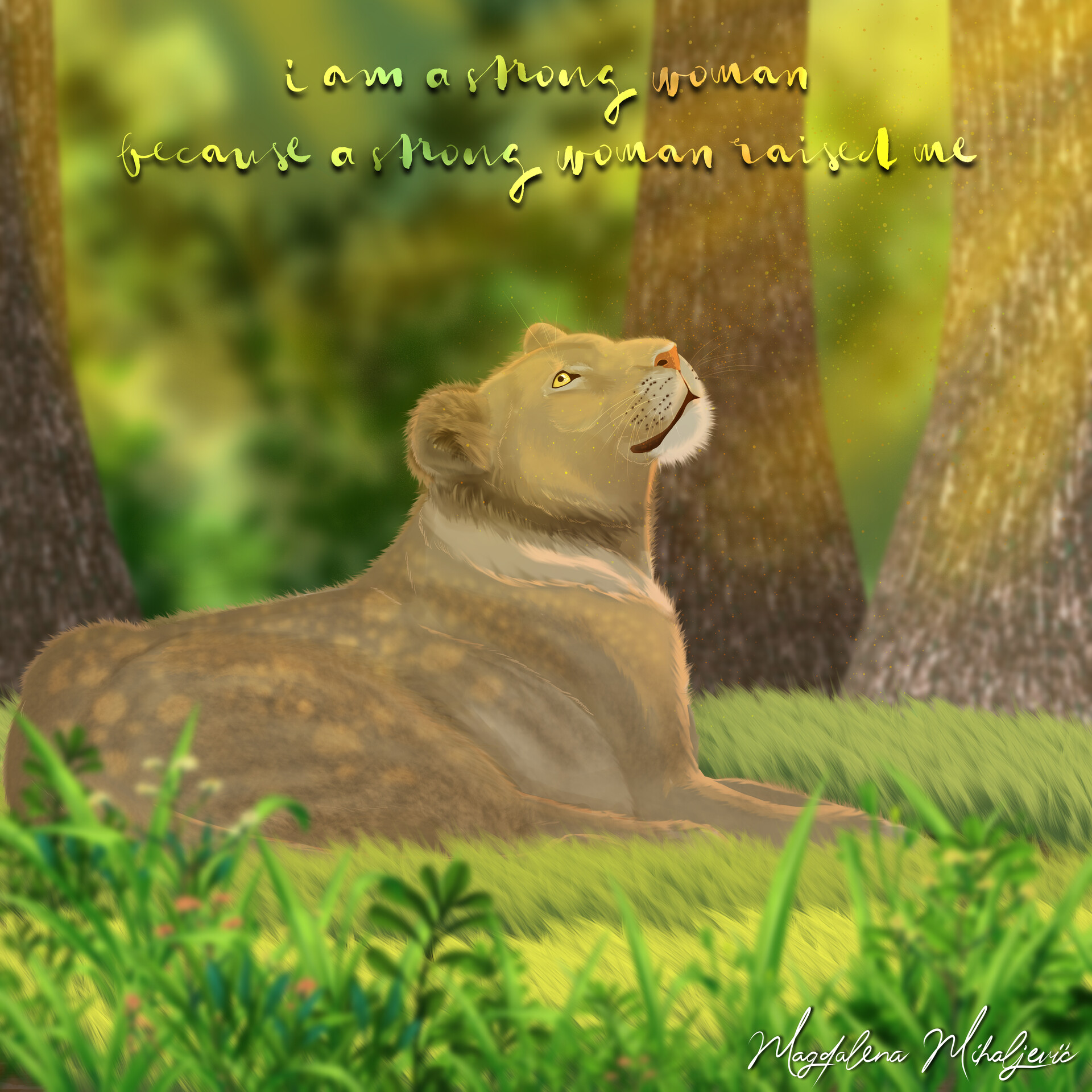 Female Powerful Lioness Quotes - nnmz85e