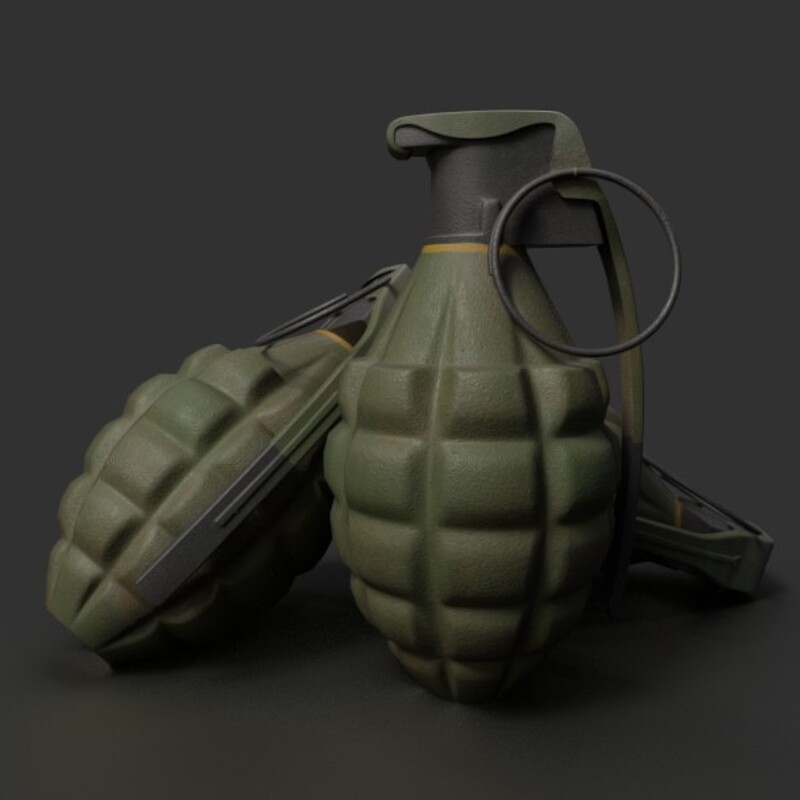 United States Army WWII Mk2 "Pineapple" Grenade