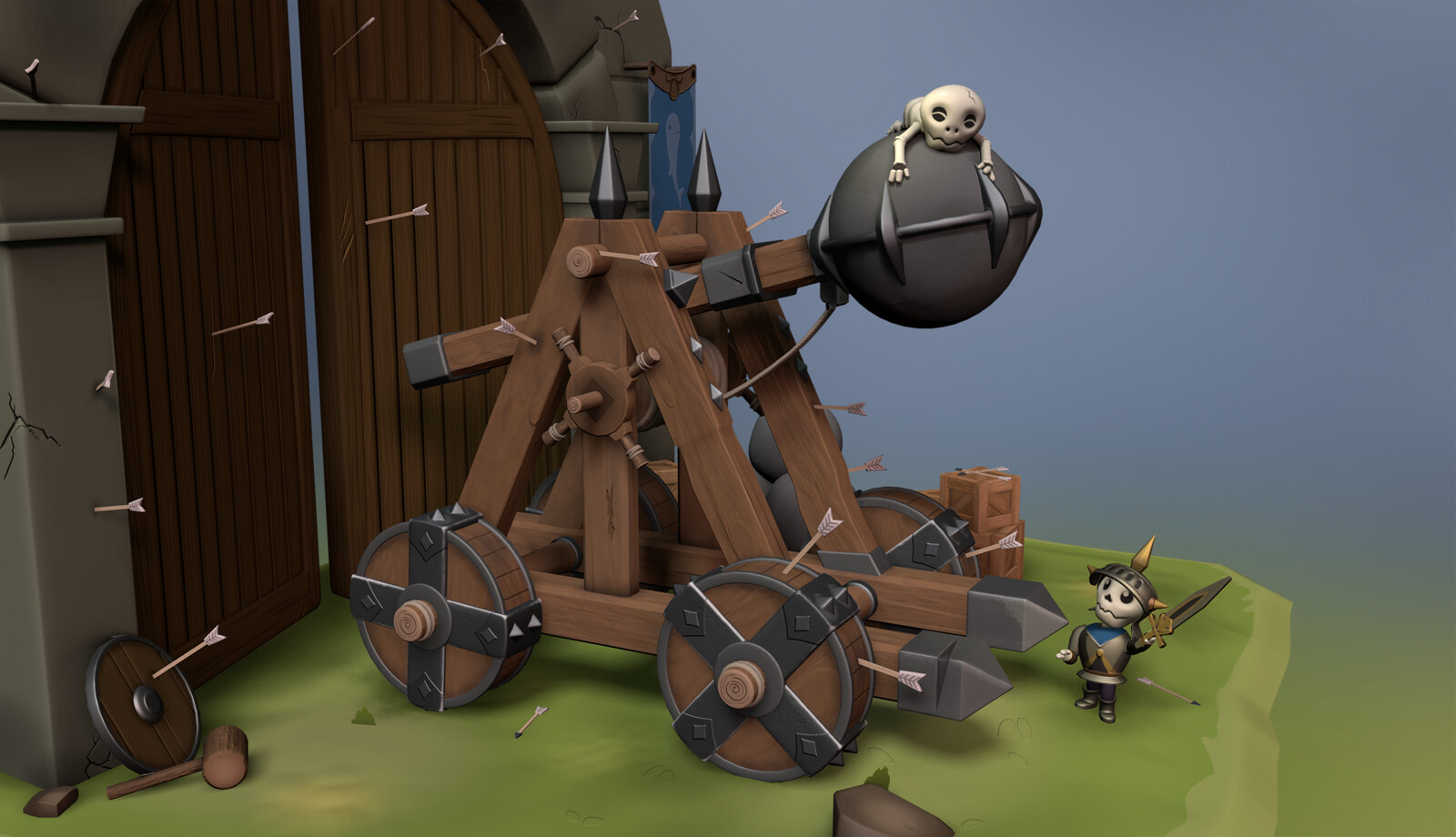 Catapult &amp; Skeletons