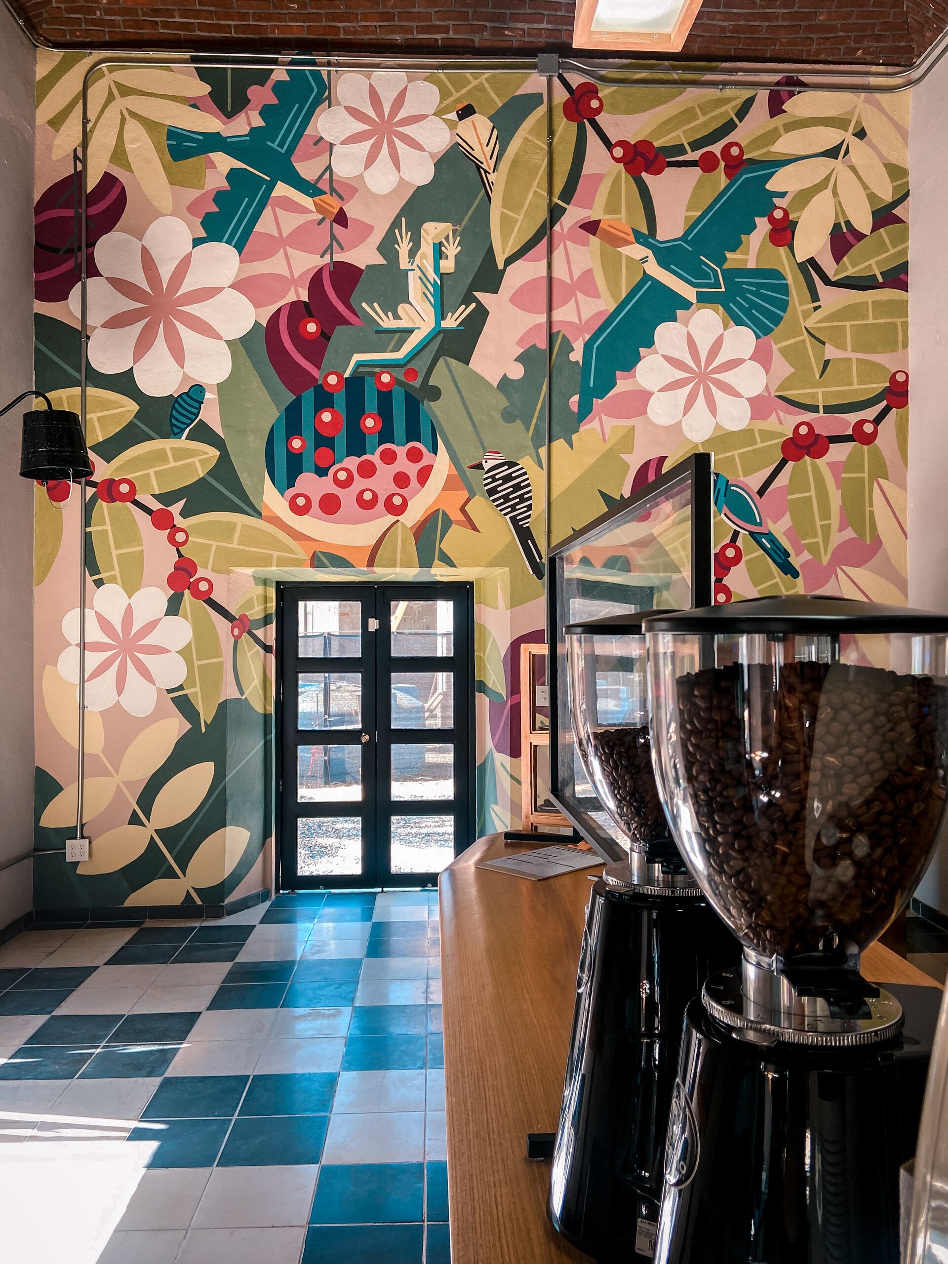 Artstation Doce Cuarenta Cafe Mural Art