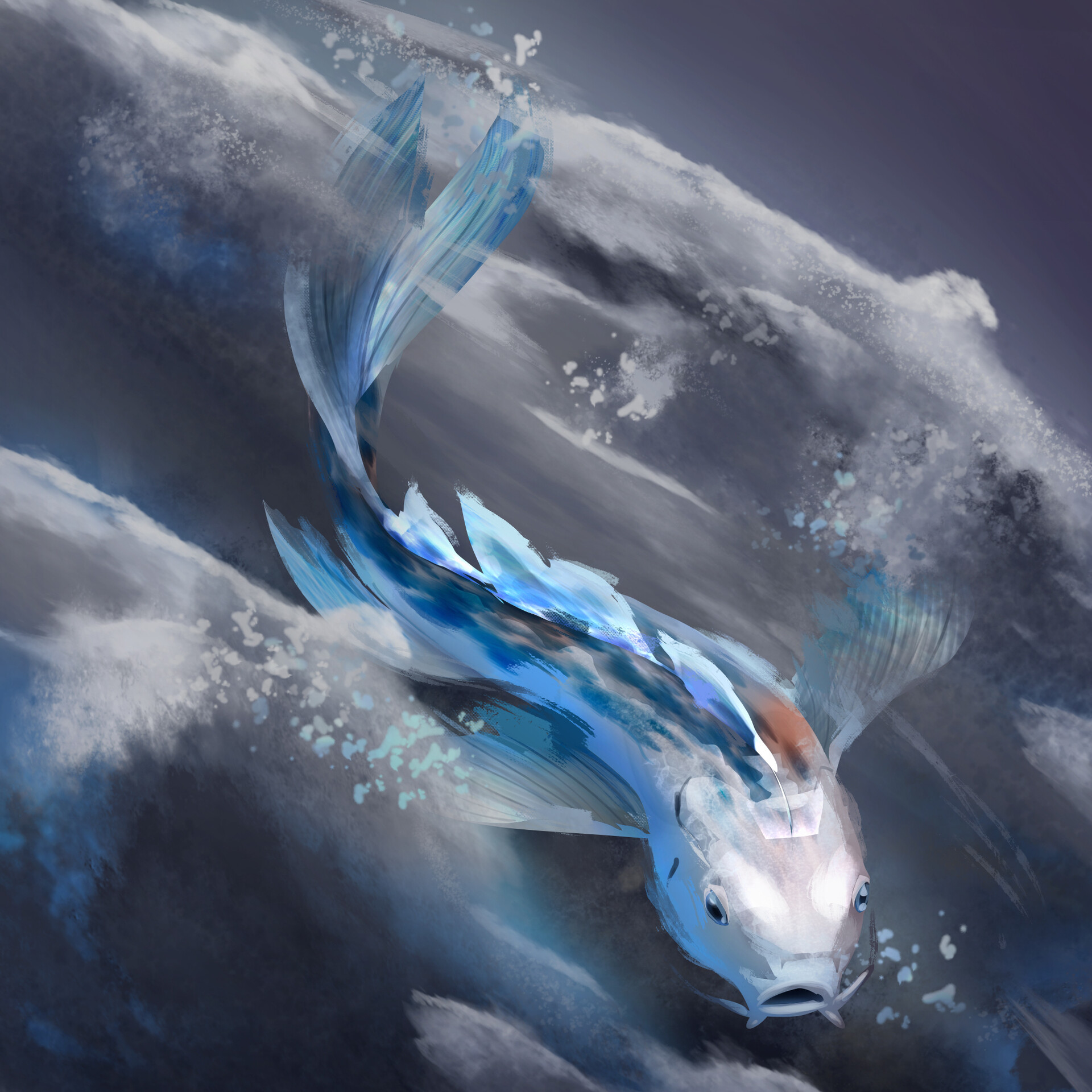 ArtStation cloud fish
