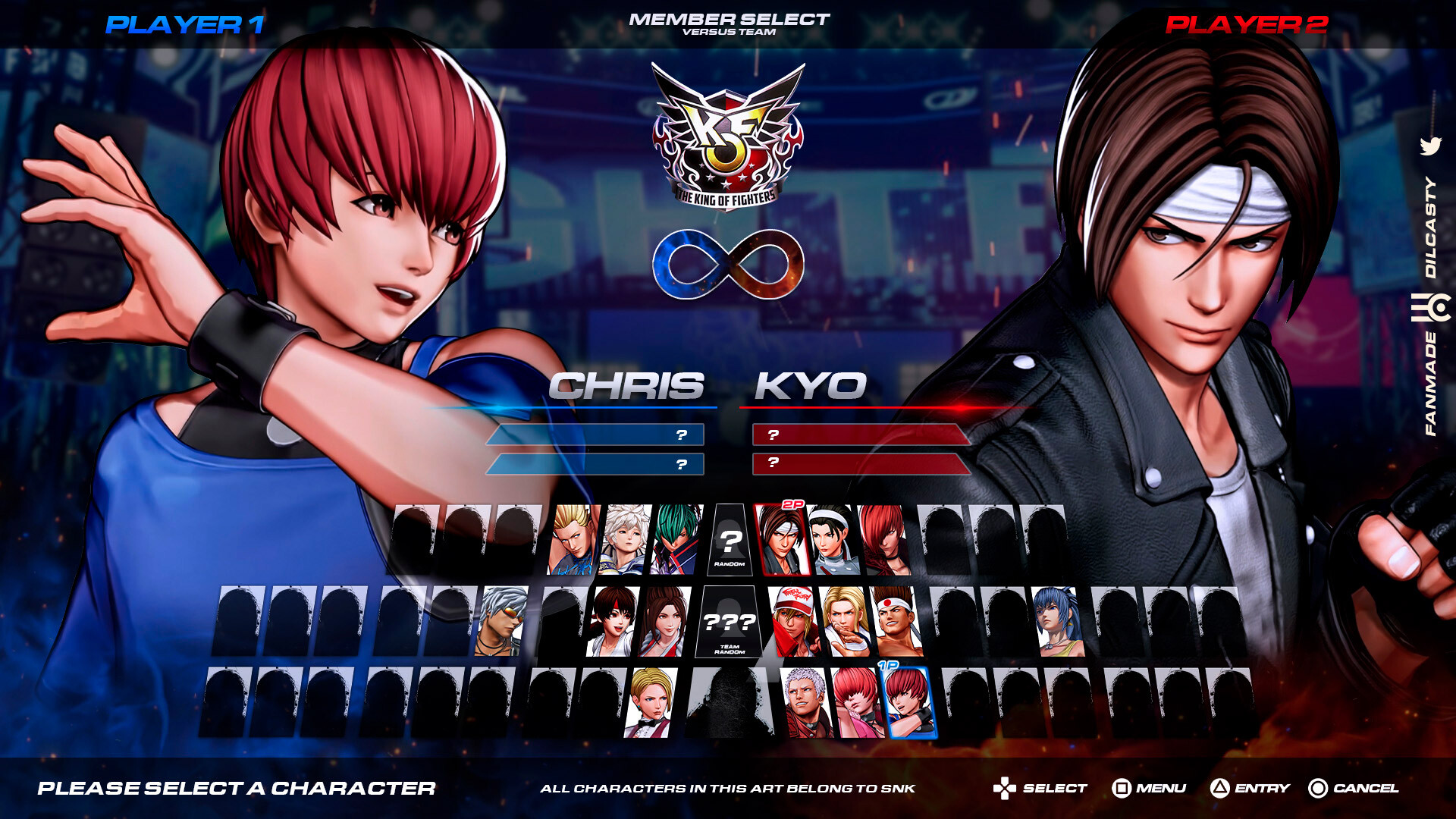 Stream The King Of Fighters XV - MEMBER SELECT (Character Select