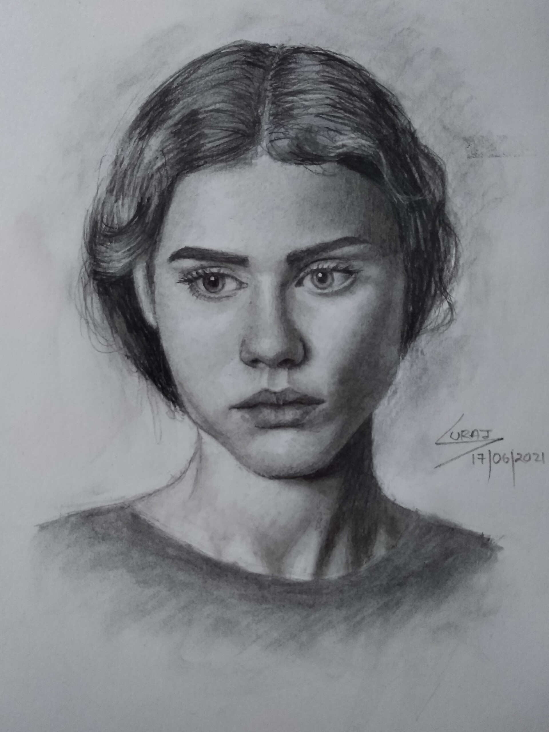 ArtStation charcoal art