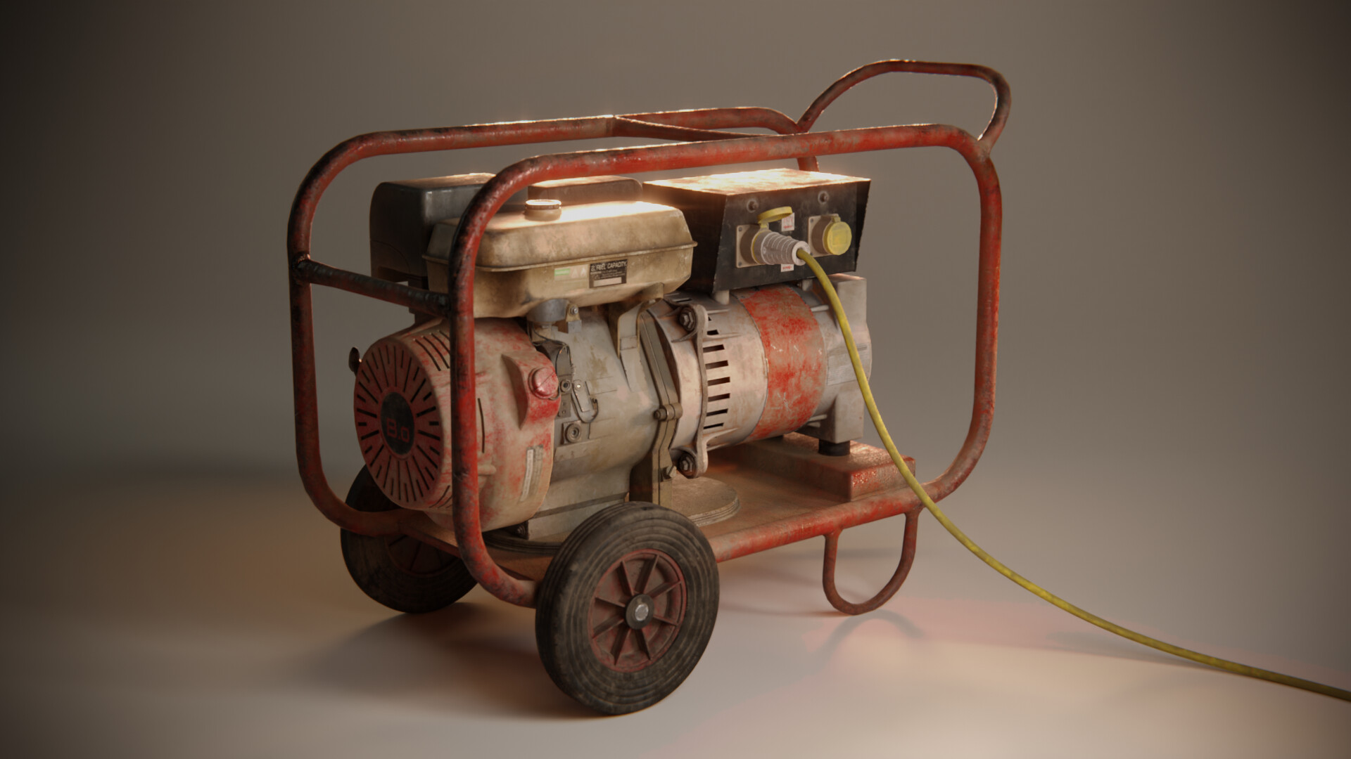 ArtStation Old Generator prop practice