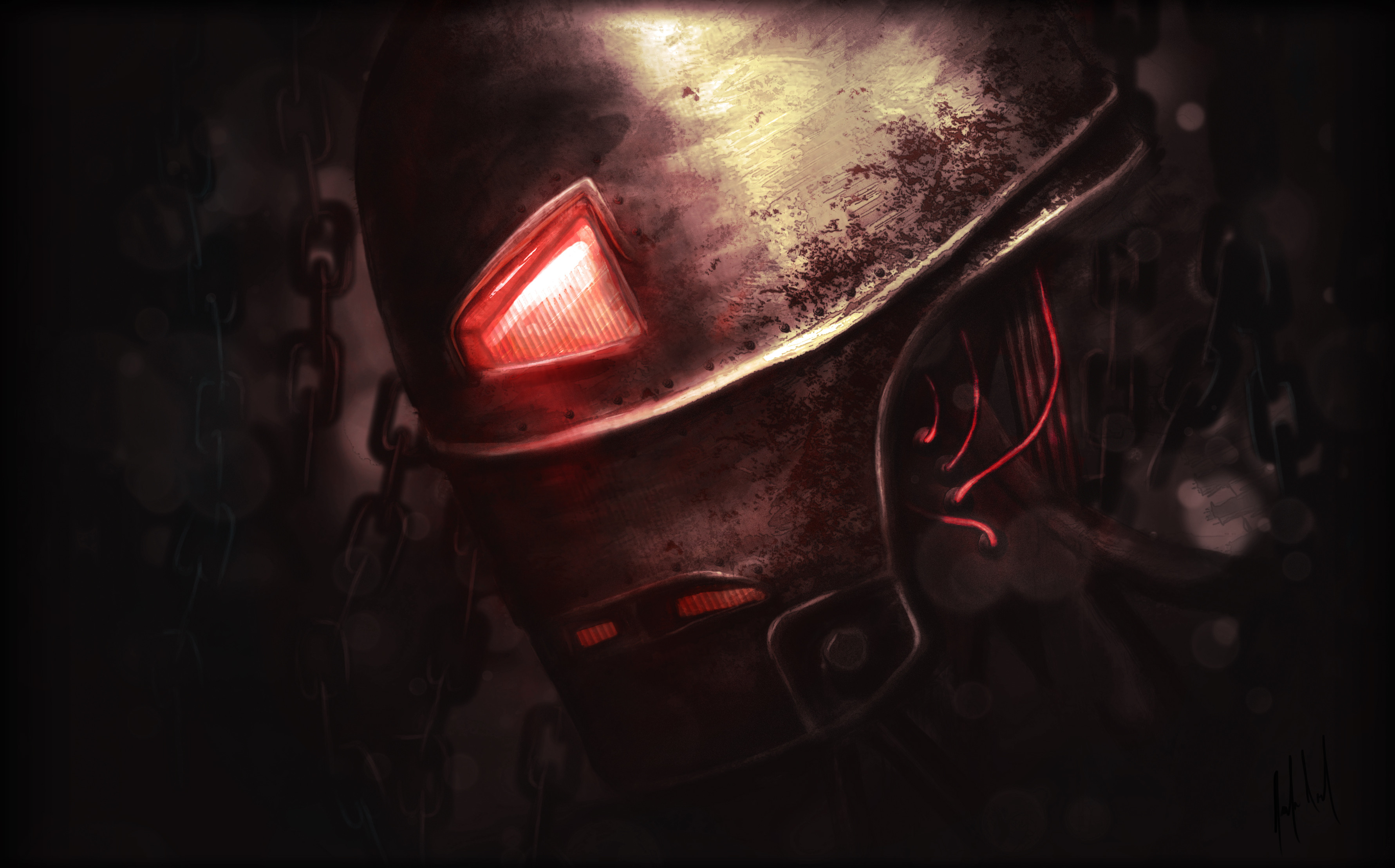 I think, my first photoshop paint with a tablet. Iron man, from 2010 or 2011.