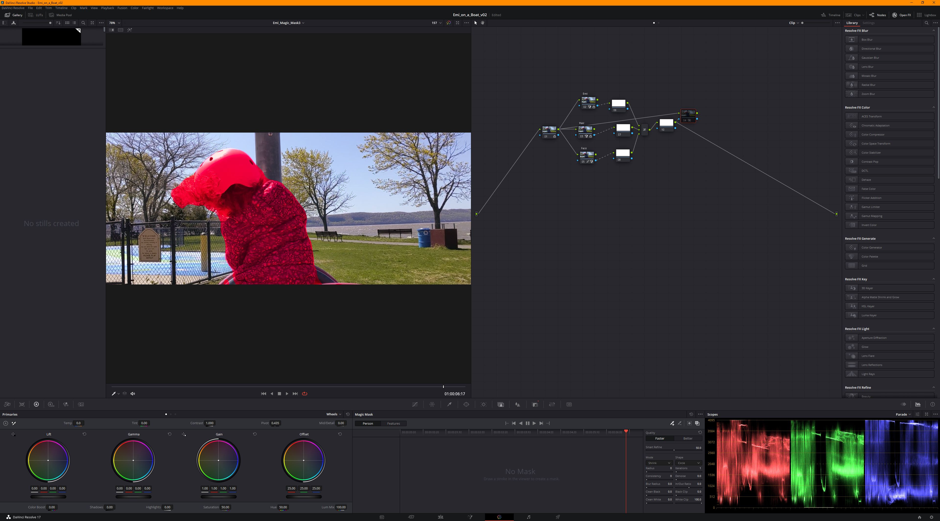 The MagicMask in Resolve is bananas. I got a really decent garbage matte out of it. I only caught wind of it after a bit of trial and error, but I will definitely be giving this a more intense inspection down the road.