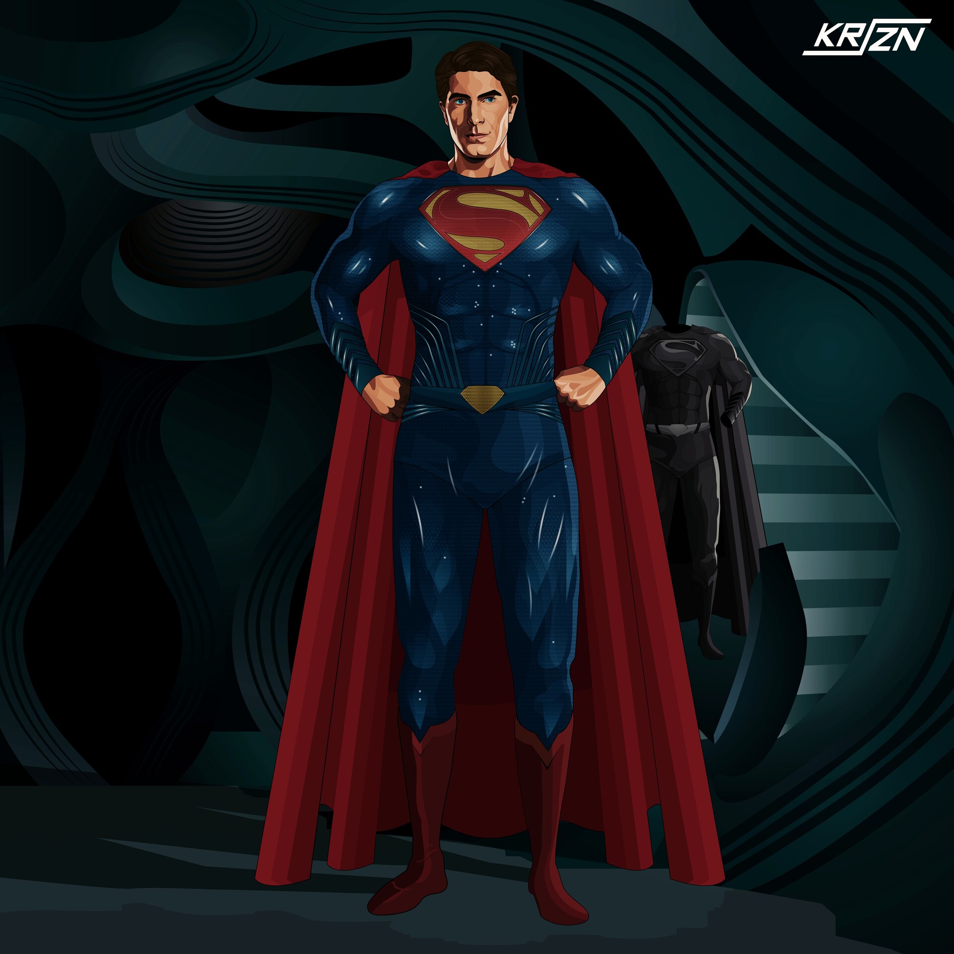 ArtStation - Brandon Routh Superman Suit Batman v Superman