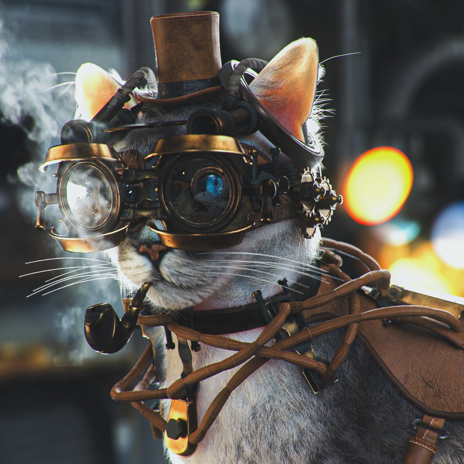 Steampunk Cat R-1