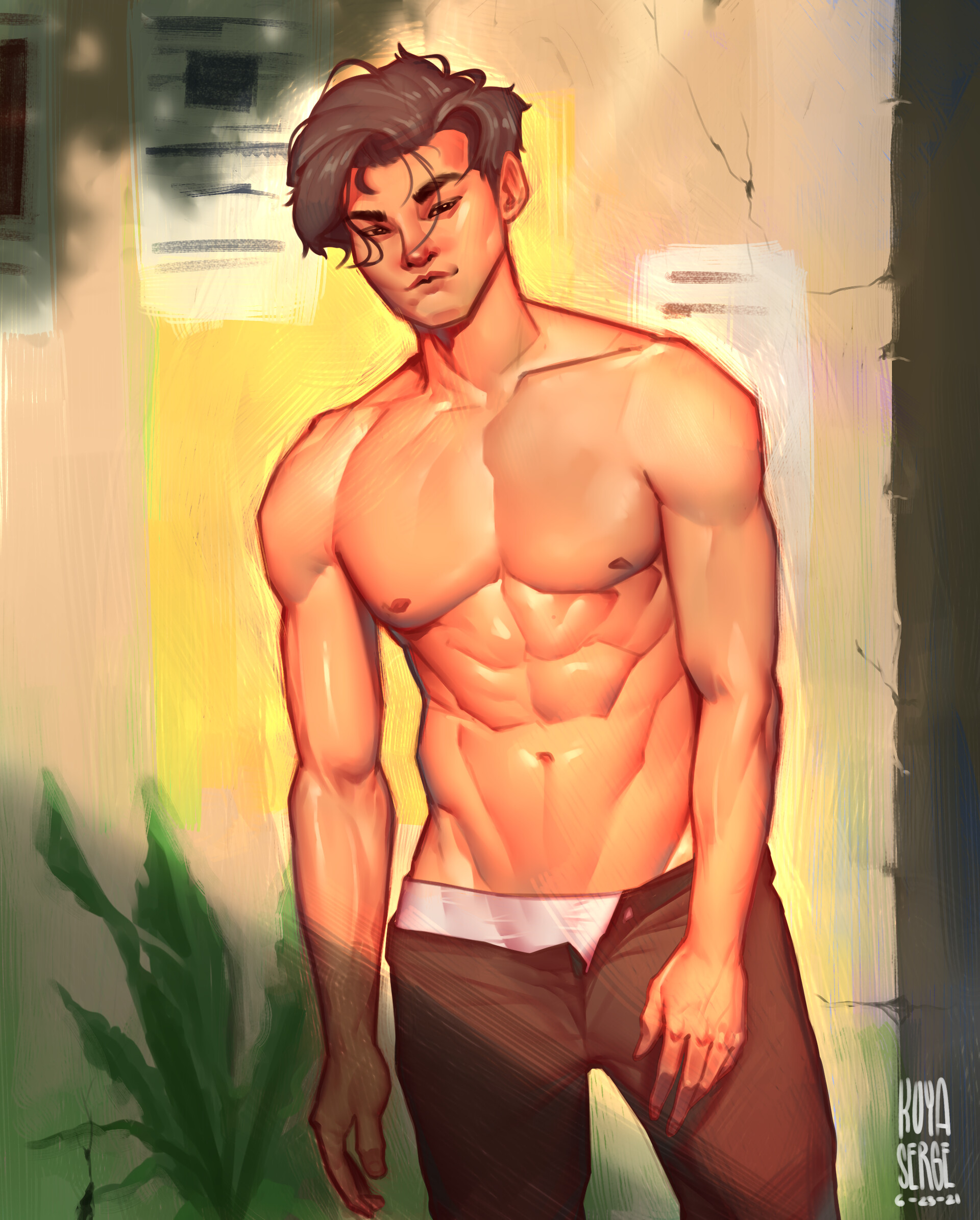 ArtStation - Anime Muscular Man