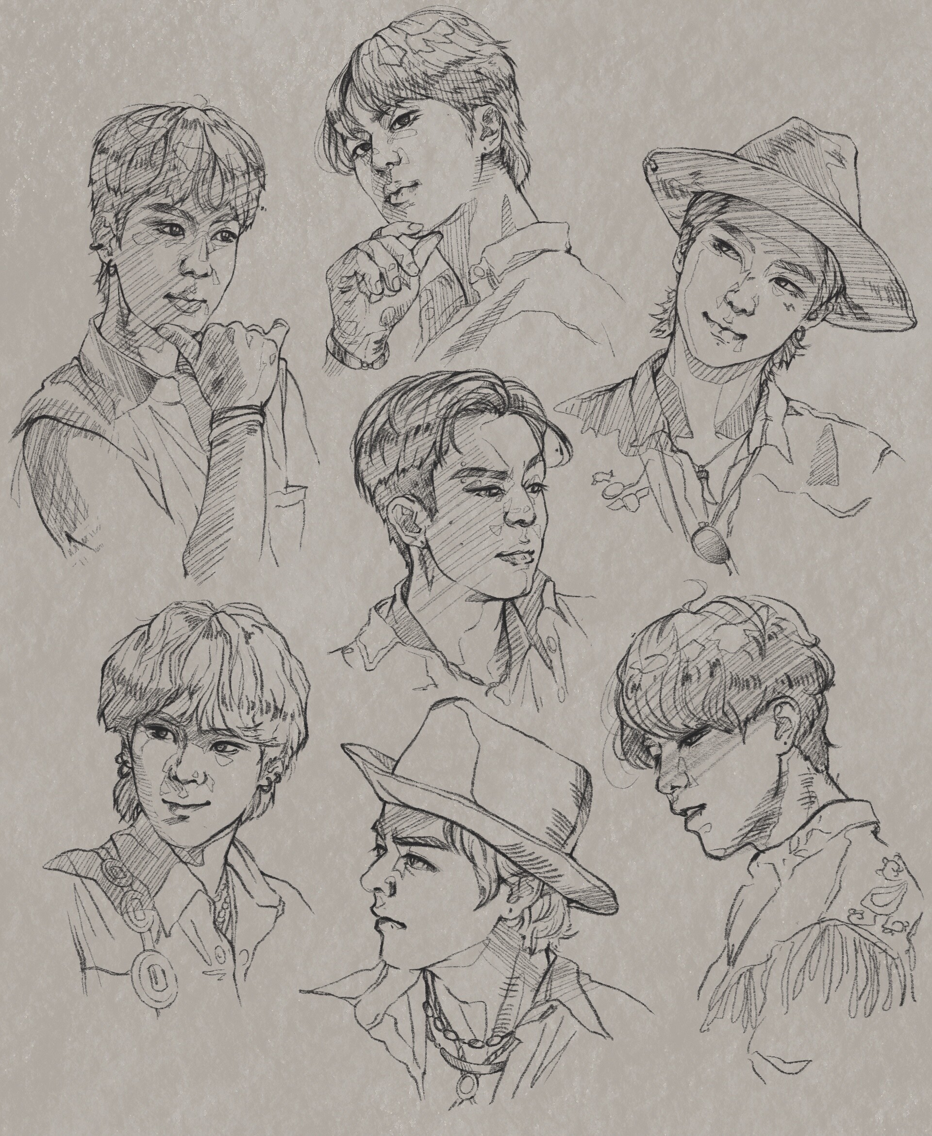 Image 28 Collection of Bts Member Drawing  High quality free cliparts    ARMYs Amino