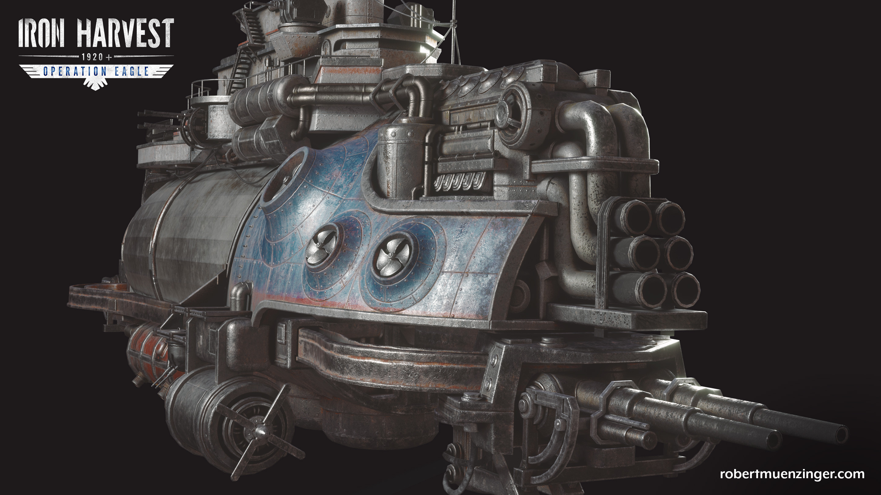 Artstation Iron Harvest George Mason S Airship Robert Munzinger