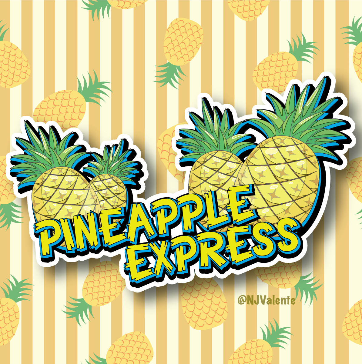 Pineapple Express Cannabis Logo Design