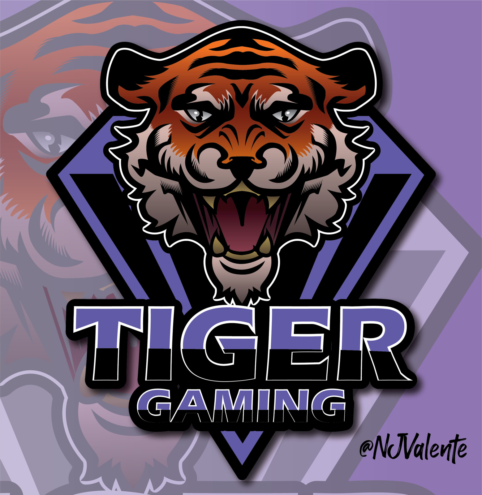 Tiger Gaming Mascot Logo