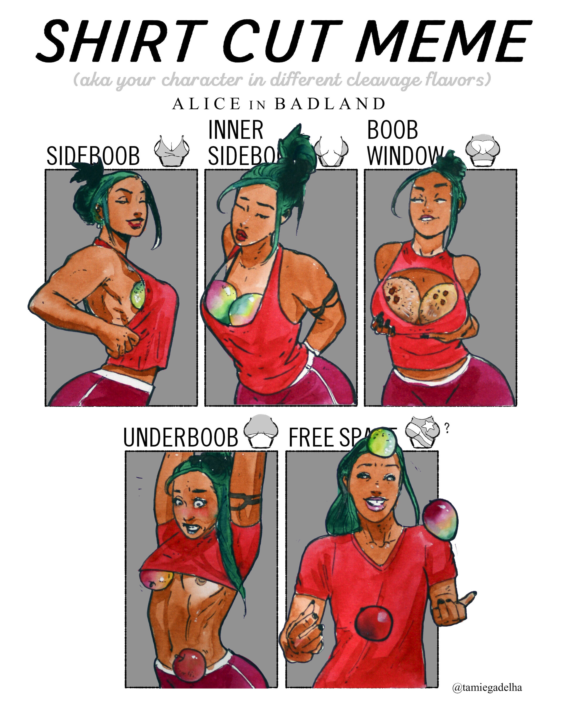 ArtStation - Shirt Cut Meme, Tamie Gadelha