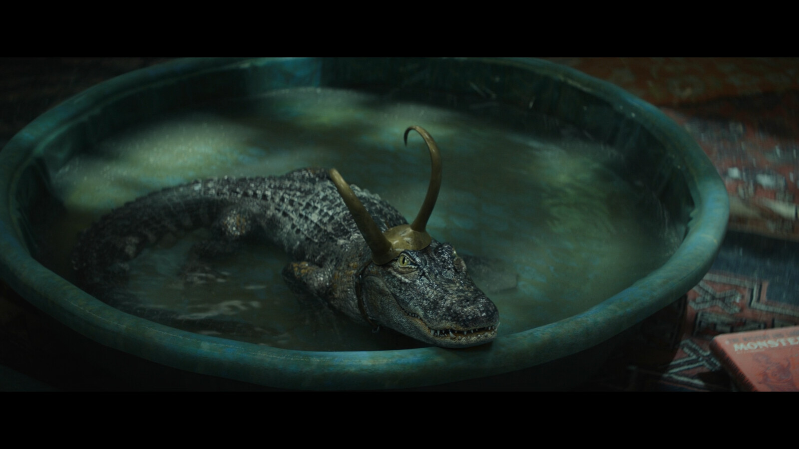 Alligator Loki, green kiddie pool lookdev