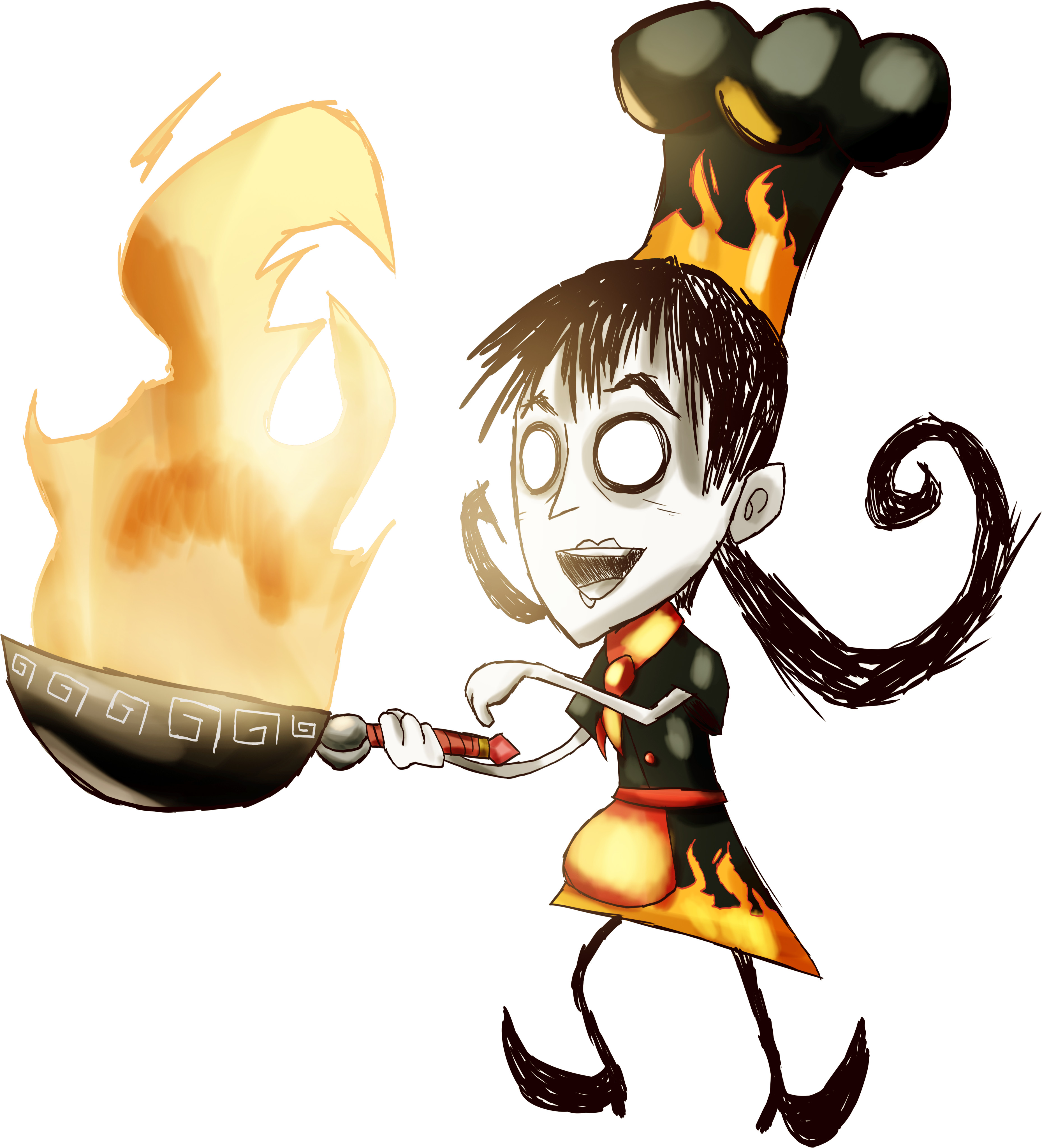 Willow from Don't Starve as the Chef. Things are so much prettier when they burn!