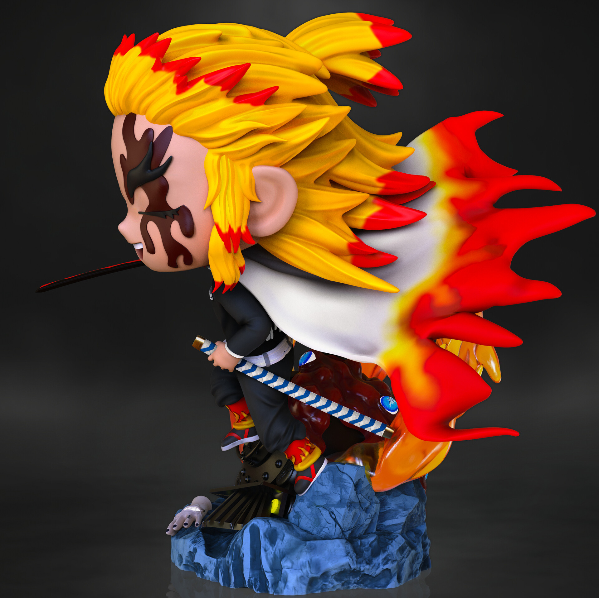 Artstation Kyojuro Rengoku Fan Art