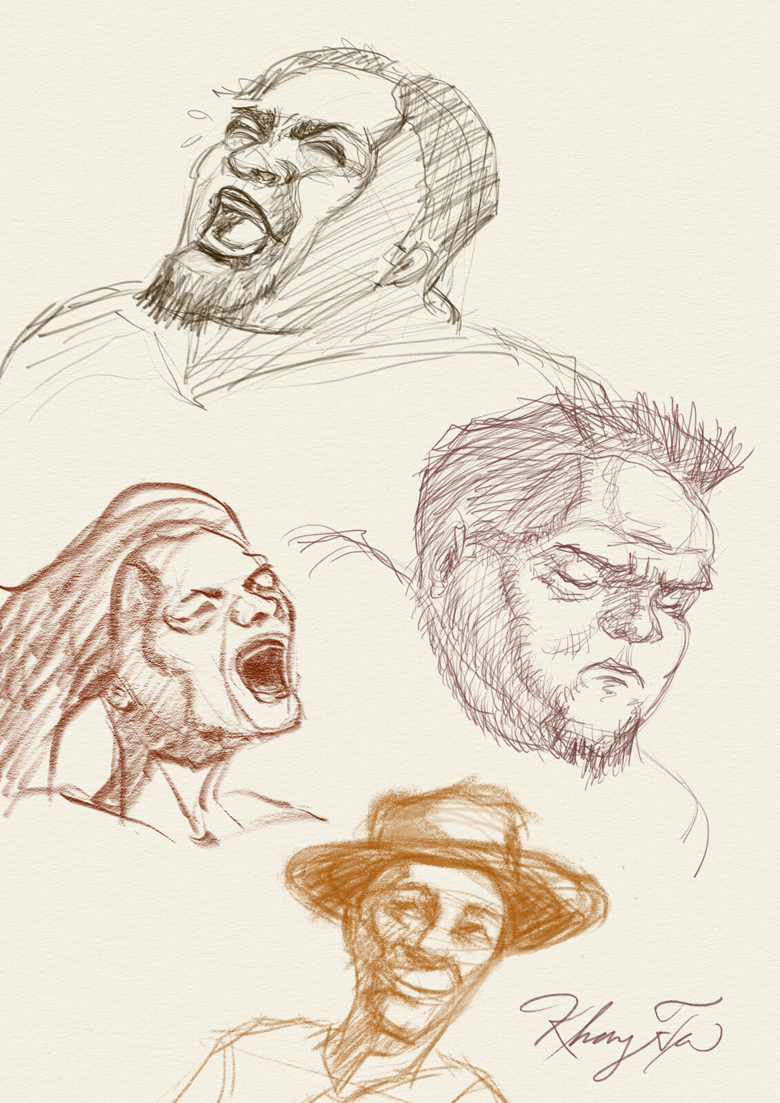 Portrait Drawing Practice with Glenn Vilpuu