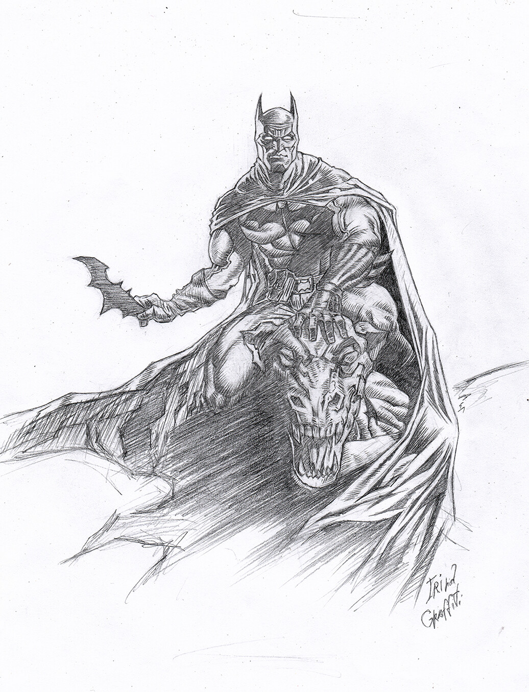 batman pencil drawing