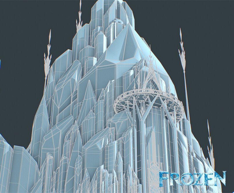 Ice Castle Frozen Minecraft ArtStation Elsa's Ice Palace